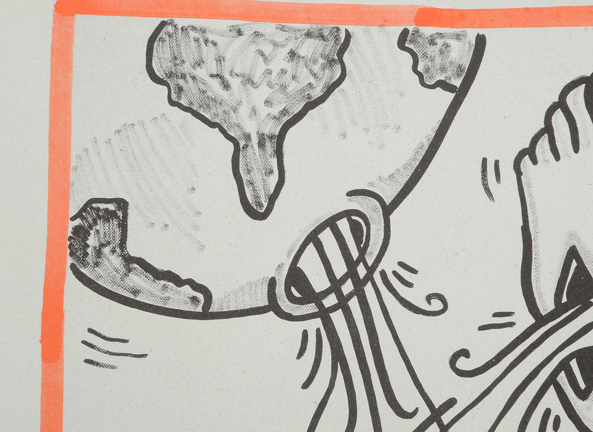 Keith Haring Limited Edition Print from "Against All Odds: 20 Drawings"