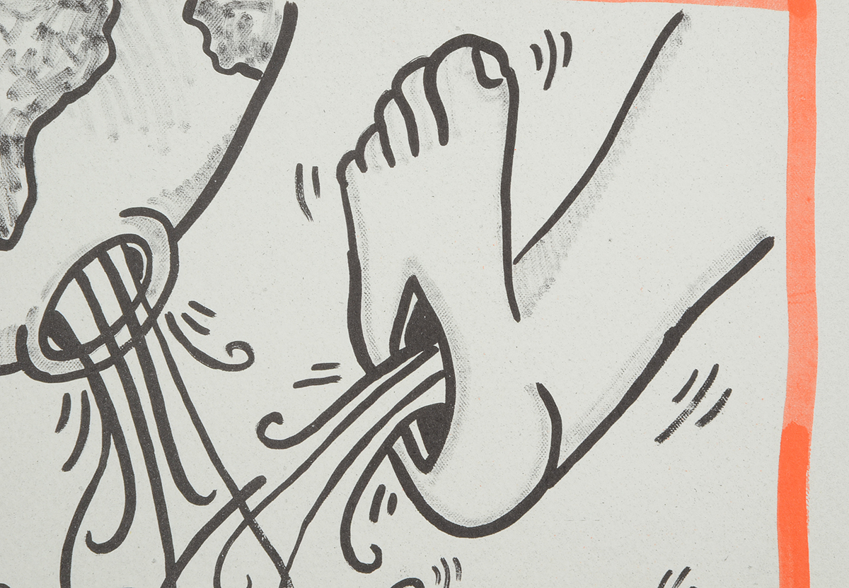 Keith Haring Limited Edition Print from "Against All Odds: 20 Drawings"