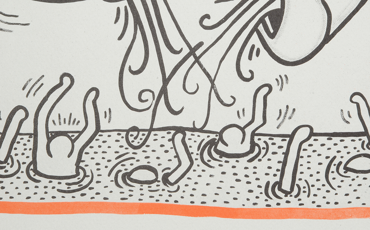 Keith Haring Limited Edition Print from "Against All Odds: 20 Drawings"