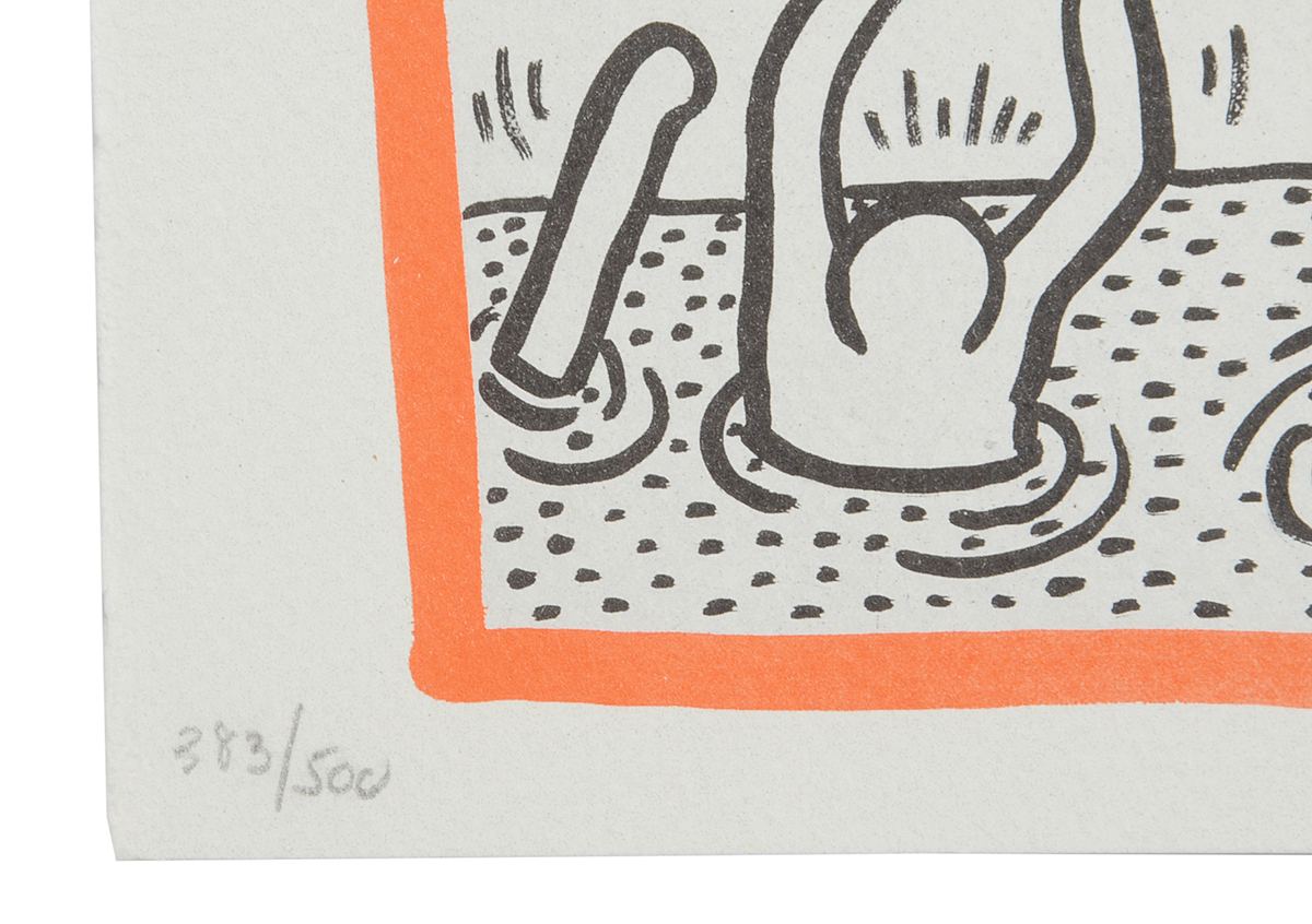 Keith Haring Limited Edition Print from "Against All Odds: 20 Drawings"