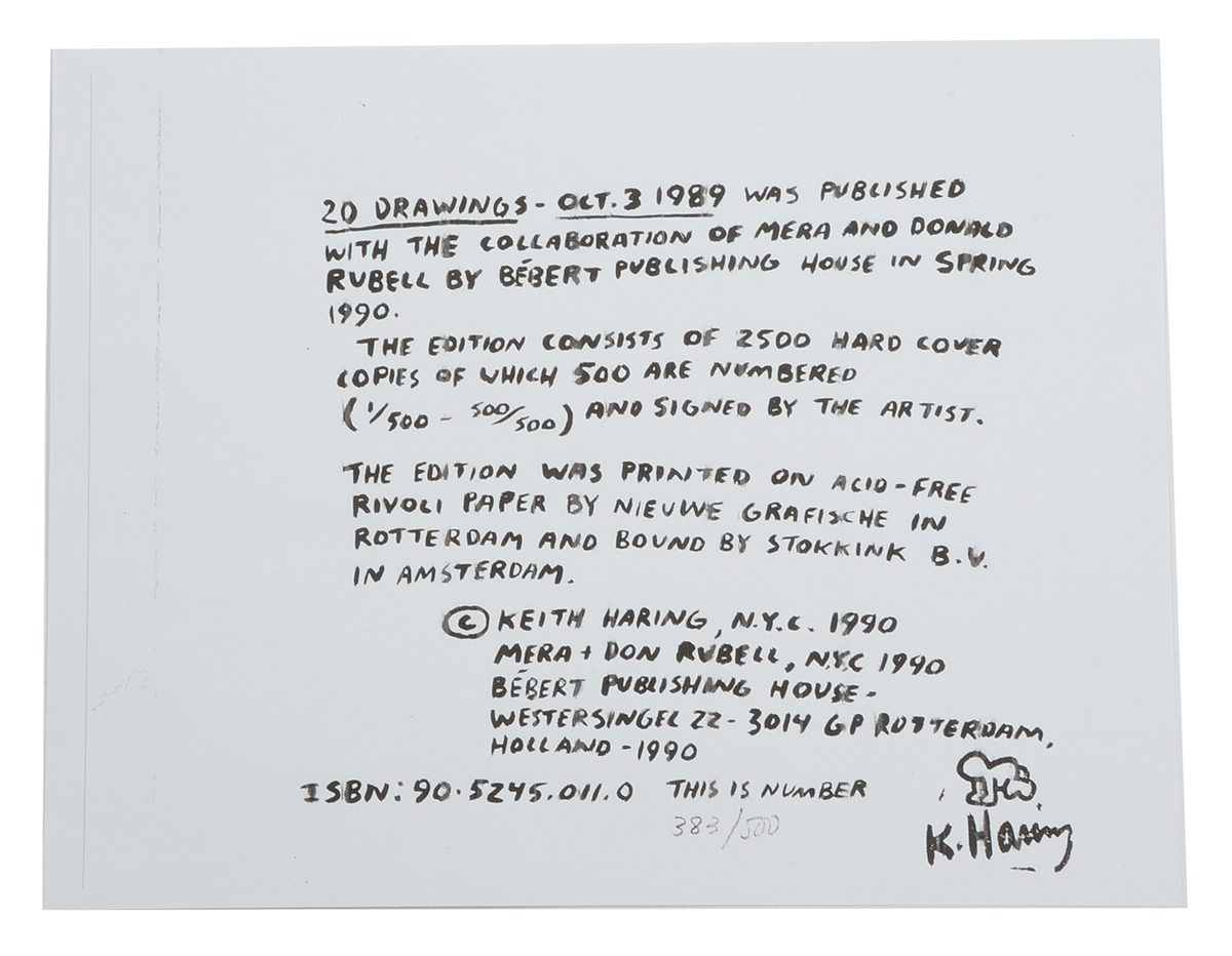 Keith Haring Limited Edition Print from "Against All Odds: 20 Drawings"