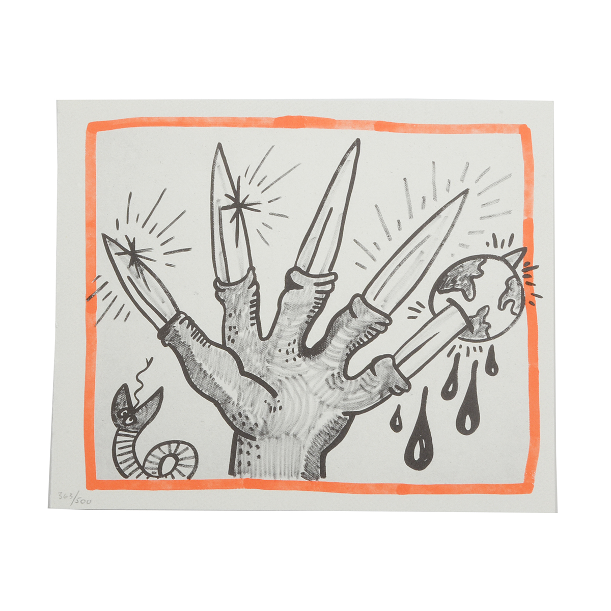 Keith Haring Limited Edition Print from "Against All Odds: 20 Drawings"