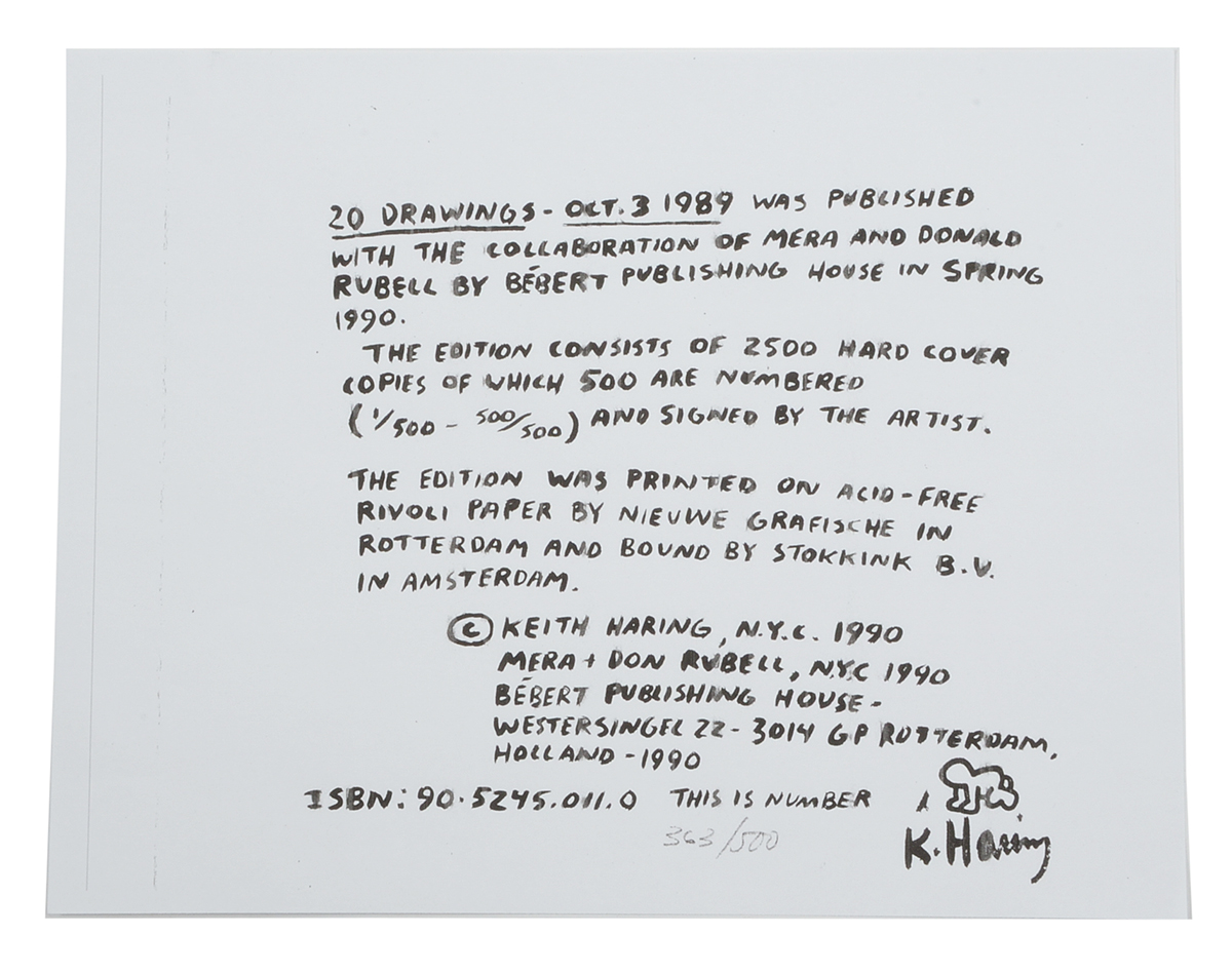 Keith Haring Limited Edition Print from "Against All Odds: 20 Drawings"