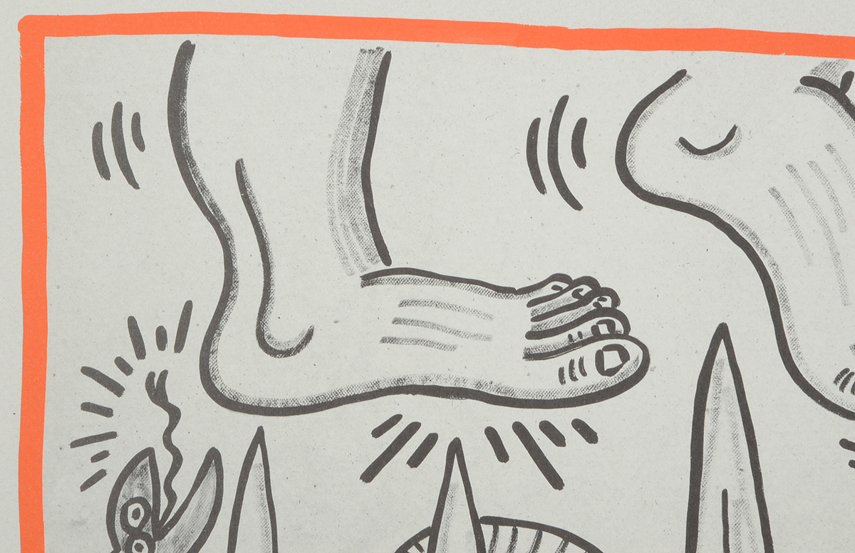 Keith Haring Limited Edition Print from "Against All Odds: 20 Drawings"