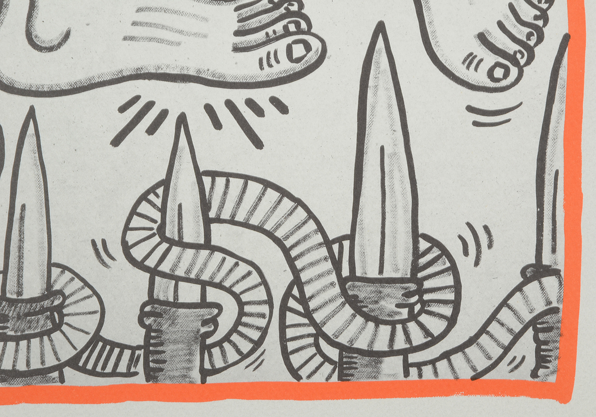 Keith Haring Limited Edition Print from "Against All Odds: 20 Drawings"