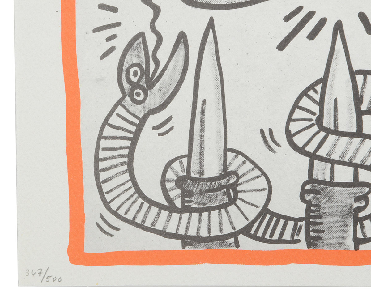Keith Haring Limited Edition Print from "Against All Odds: 20 Drawings"