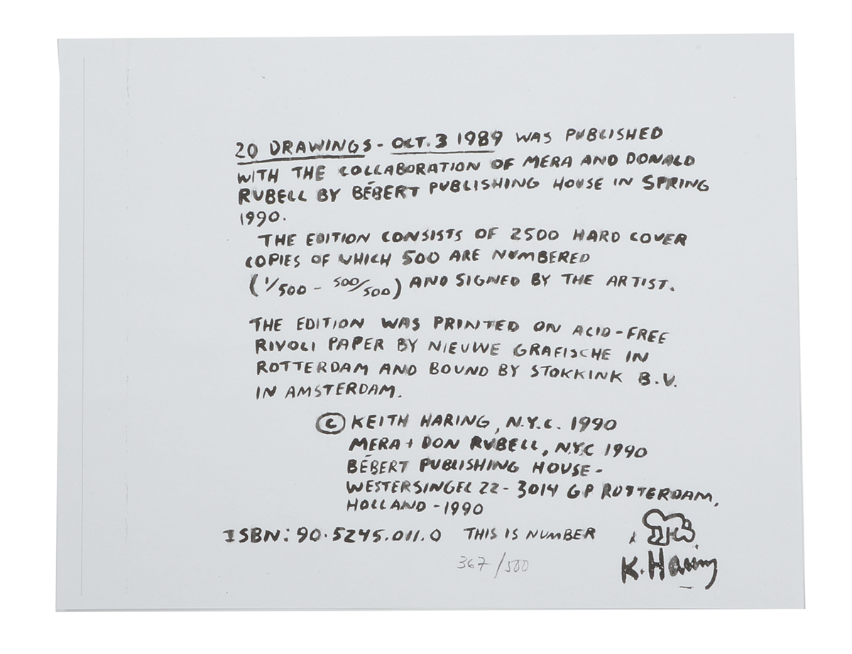 Keith Haring Limited Edition Print from "Against All Odds: 20 Drawings"