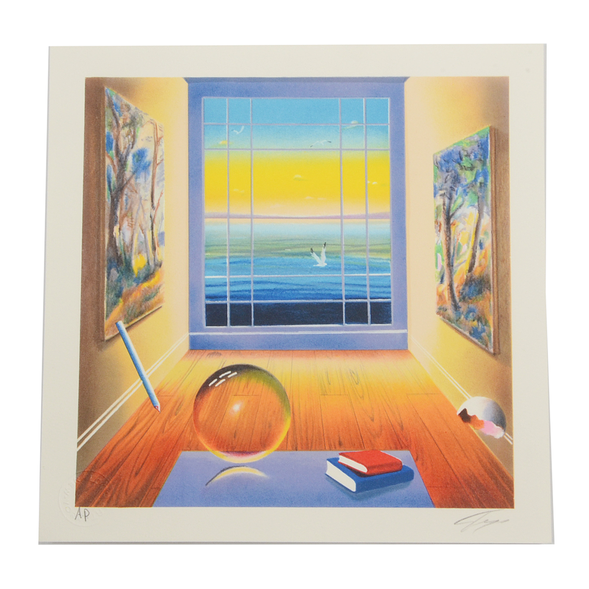 Ferjo Signed Artist's Proof Hand-Pulled Lithograph "The Fortune Teller"