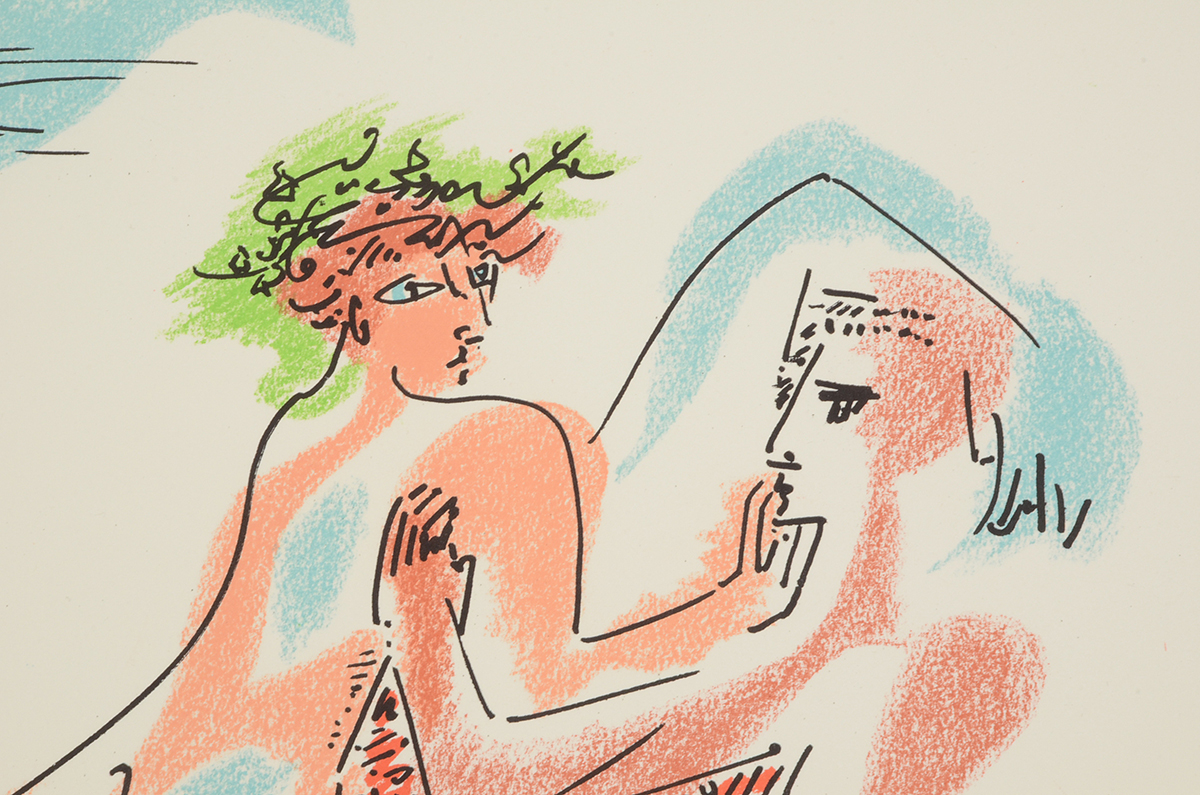 André Masson Signed Limited Edition Lithograph "Cupid and Psyche"