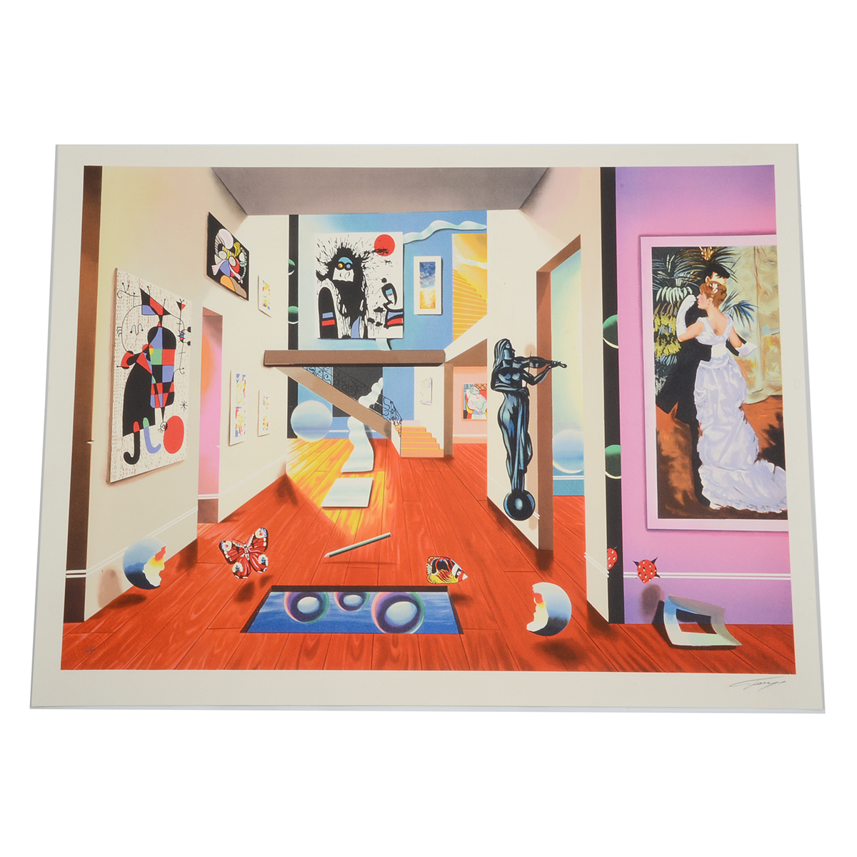 Ferjo Signed Artist's Proof Hand-Pulled Lithograph "Homage to the Masters"