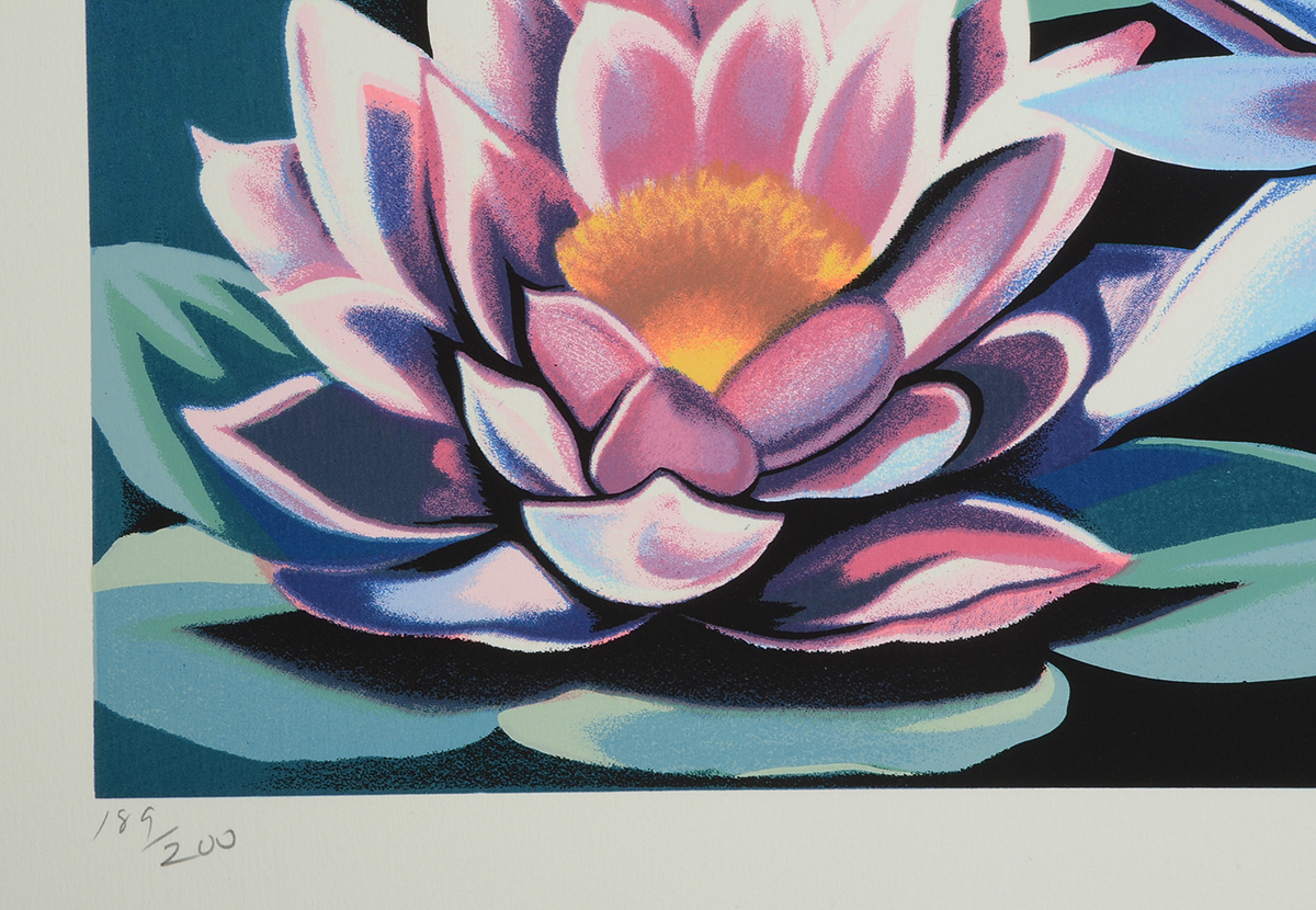 Lowell Nesbitt 1981 Signed Limited Edition Serigraph "Water Lilies"