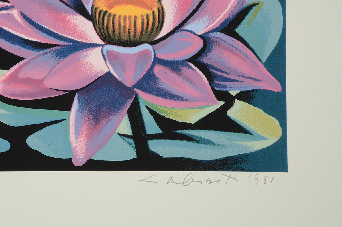 Lowell Nesbitt 1981 Signed Limited Edition Serigraph "Water Lilies"