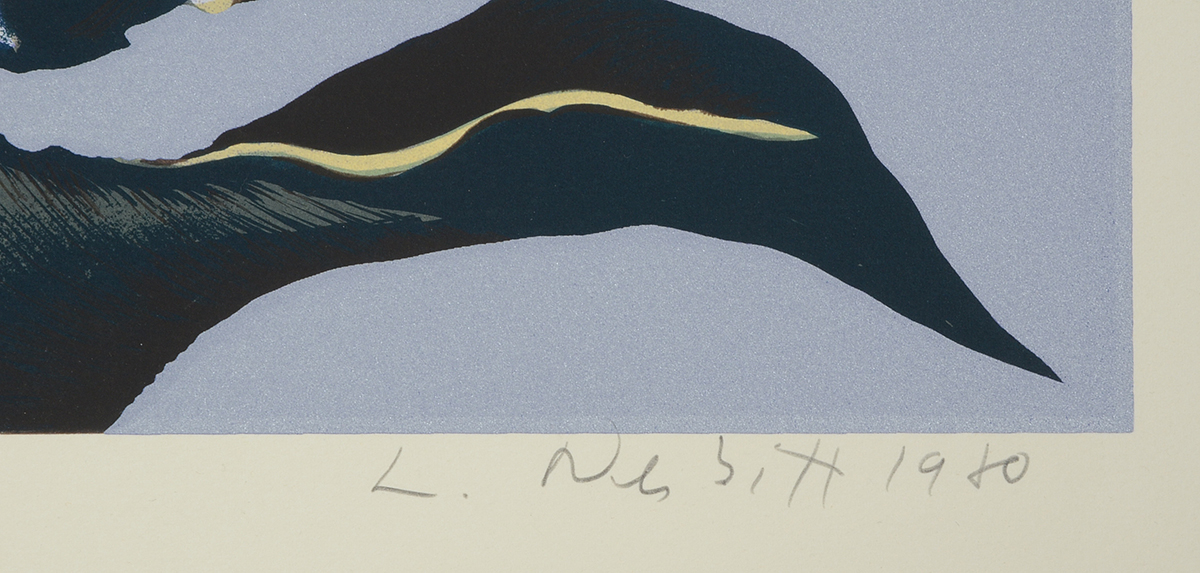 Lowell Nesbitt 1980 Signed Limited Edition Serigraph "Apple Blossom"