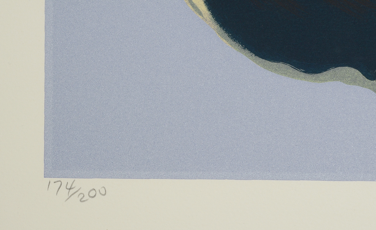 Lowell Nesbitt 1980 Signed Limited Edition Serigraph "Apple Blossom"