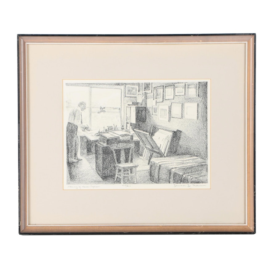 Bernard B. Perlman Limited Edition Lithograph "Memory of Aaron Sopher"