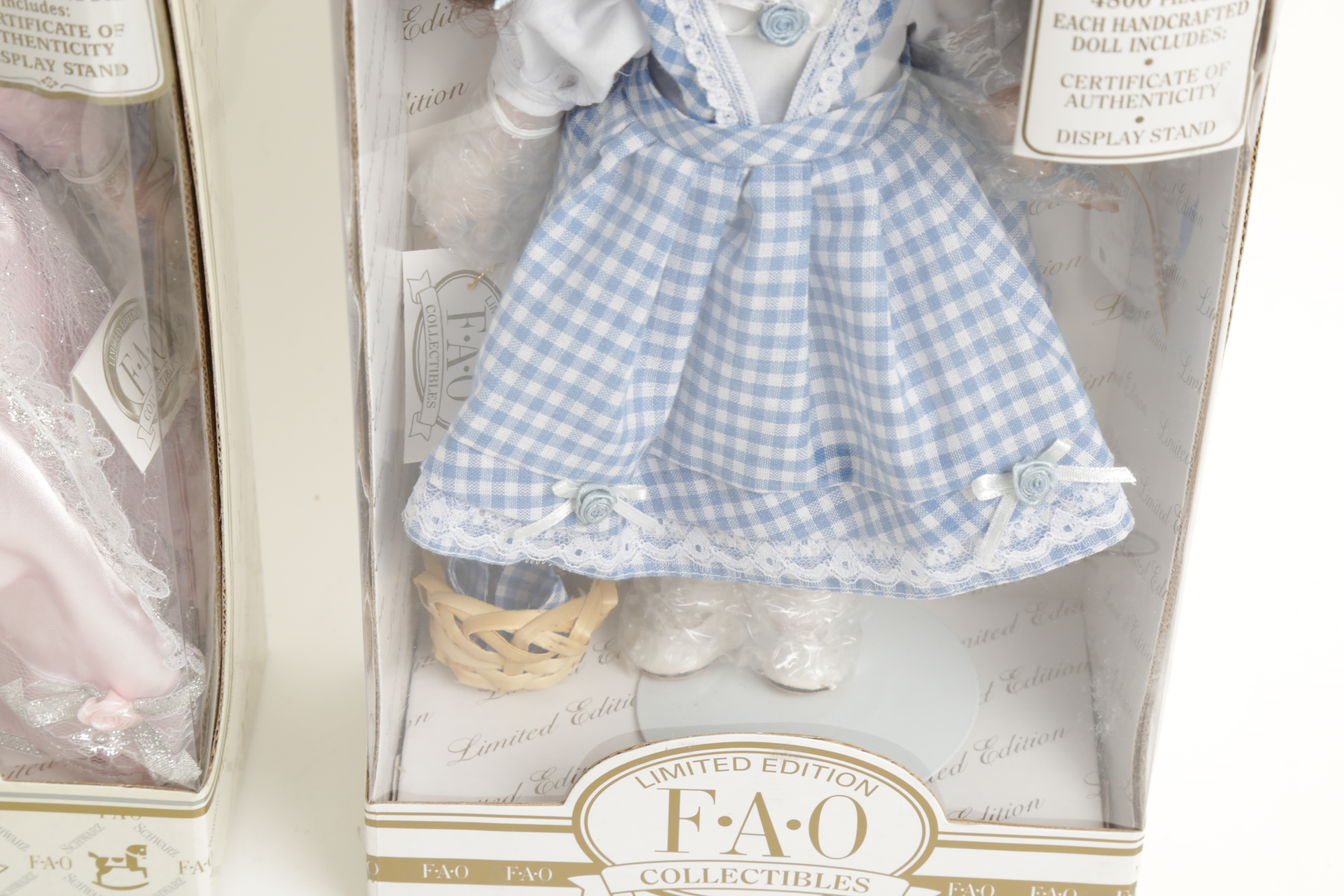 Dorothy and Glinda Limited Edition "Wizard of Oz" Dolls by FAO Schwartz