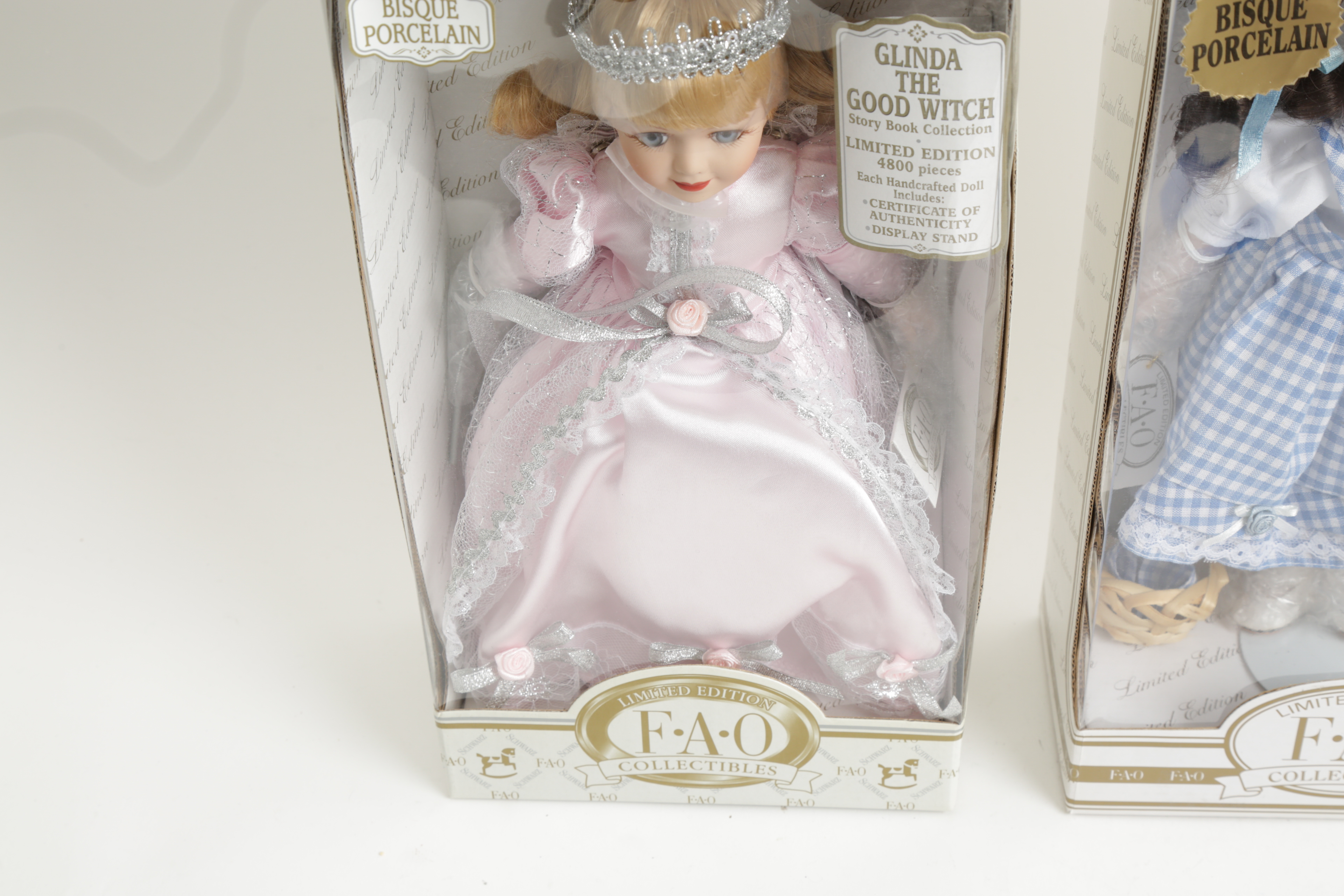 Dorothy and Glinda Limited Edition "Wizard of Oz" Dolls by FAO Schwartz