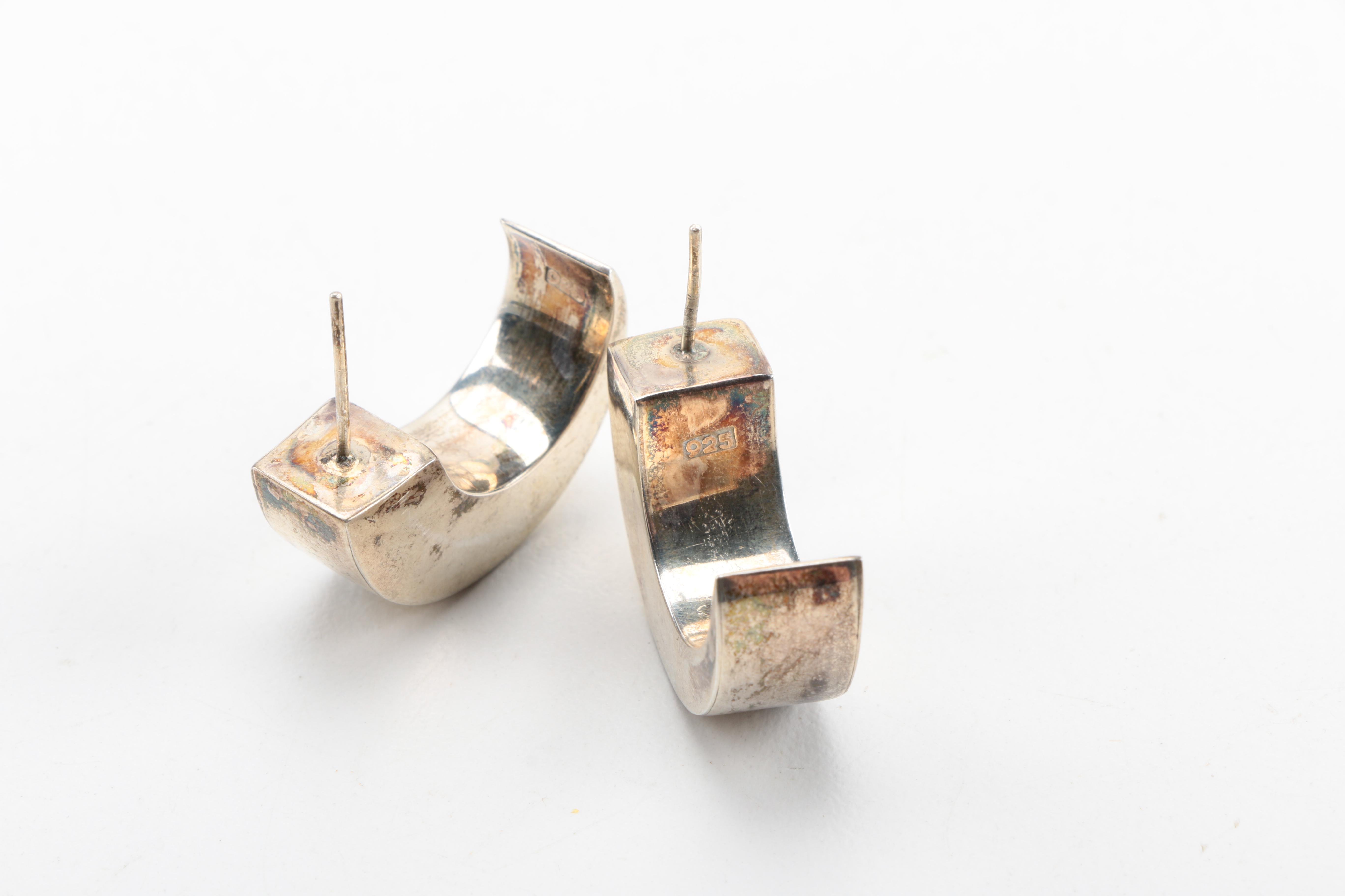 Vintage Jewelry Including Sterling Silver Earrings