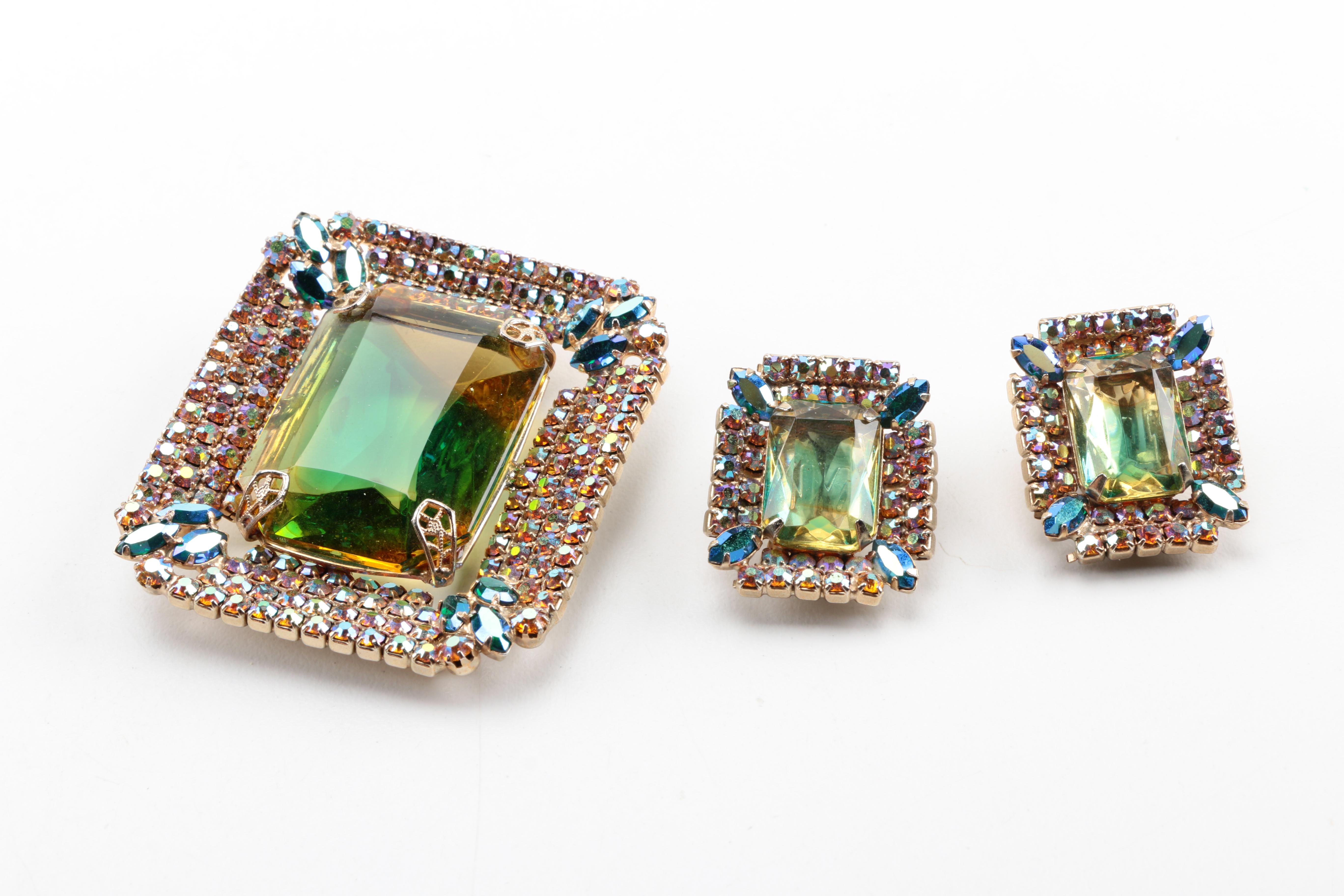 Vintage Jewelry Including Sterling Silver Earrings