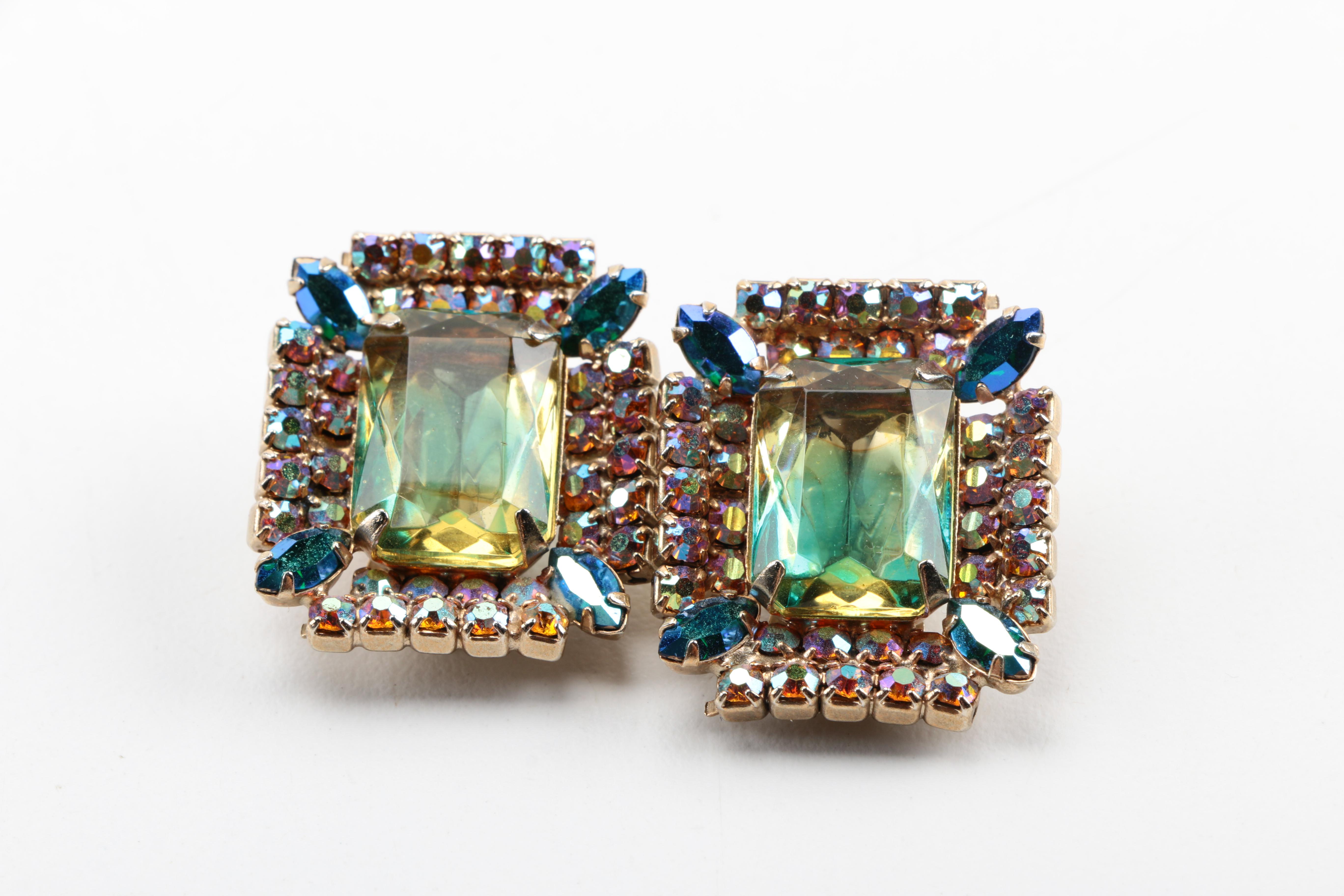 Vintage Jewelry Including Sterling Silver Earrings