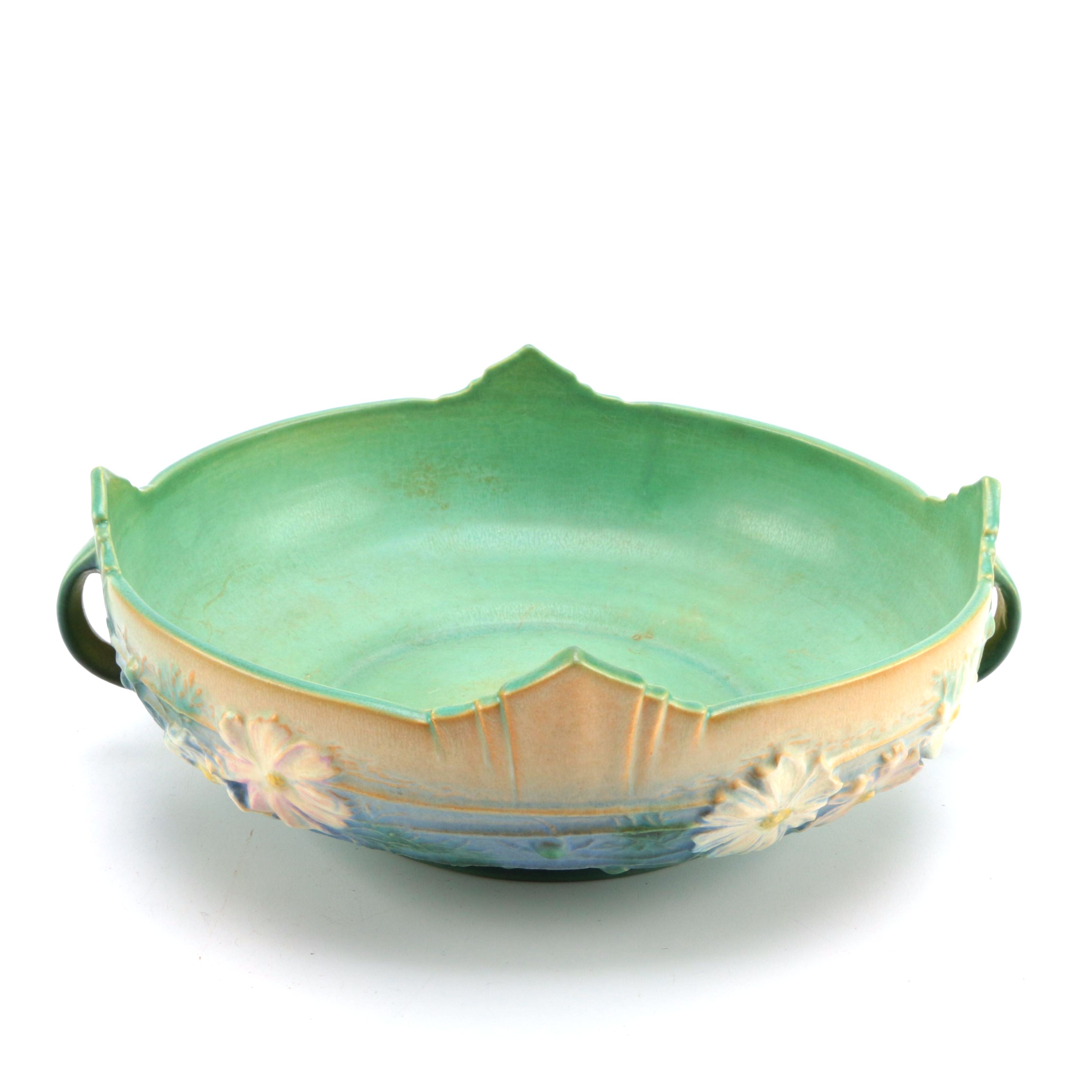 1940s Roseville Pottery "Cosmos" Console Bowl
