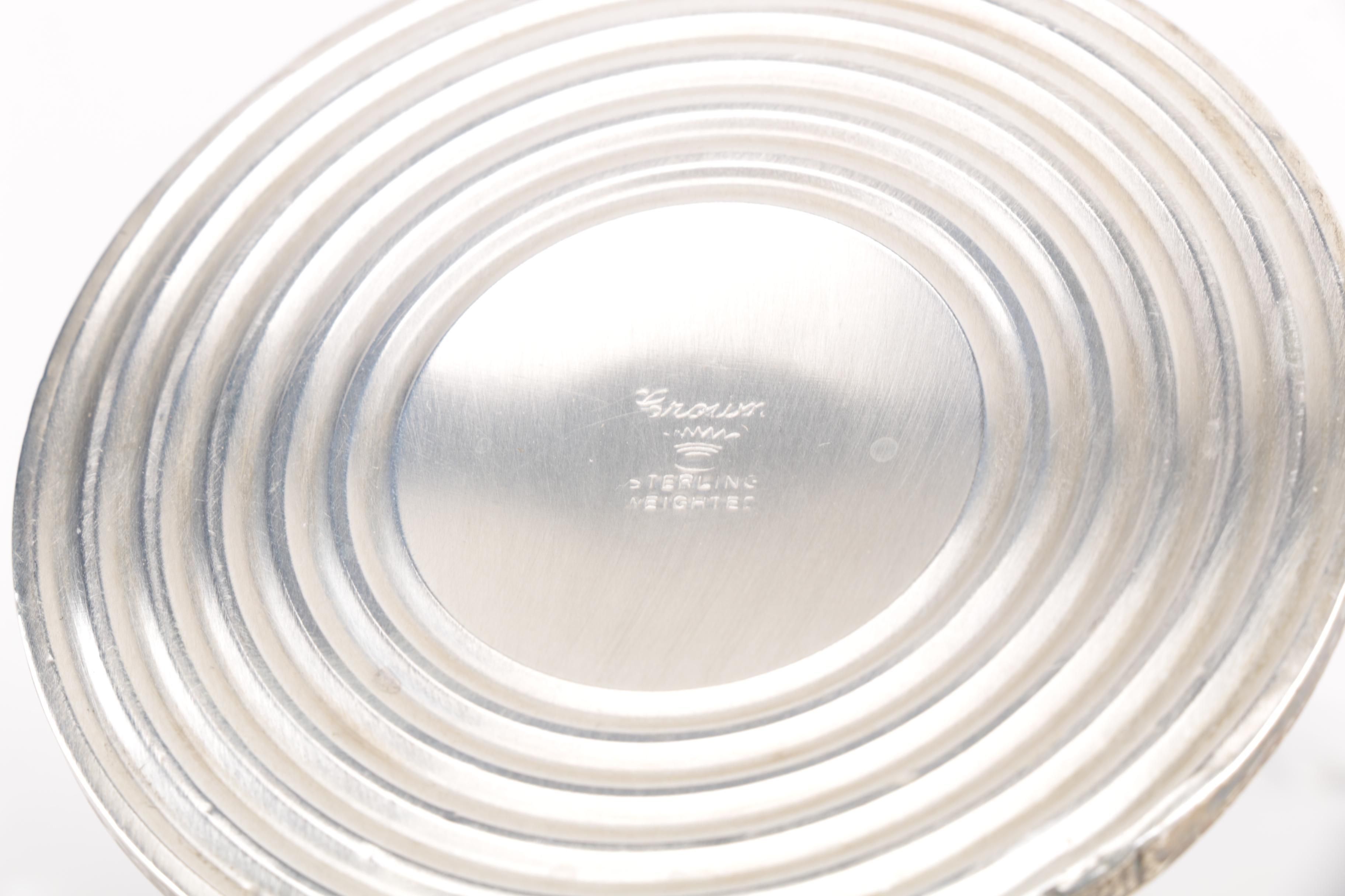 Frank Whiting and Crown Weighted Sterling Candle Holders and Compotes