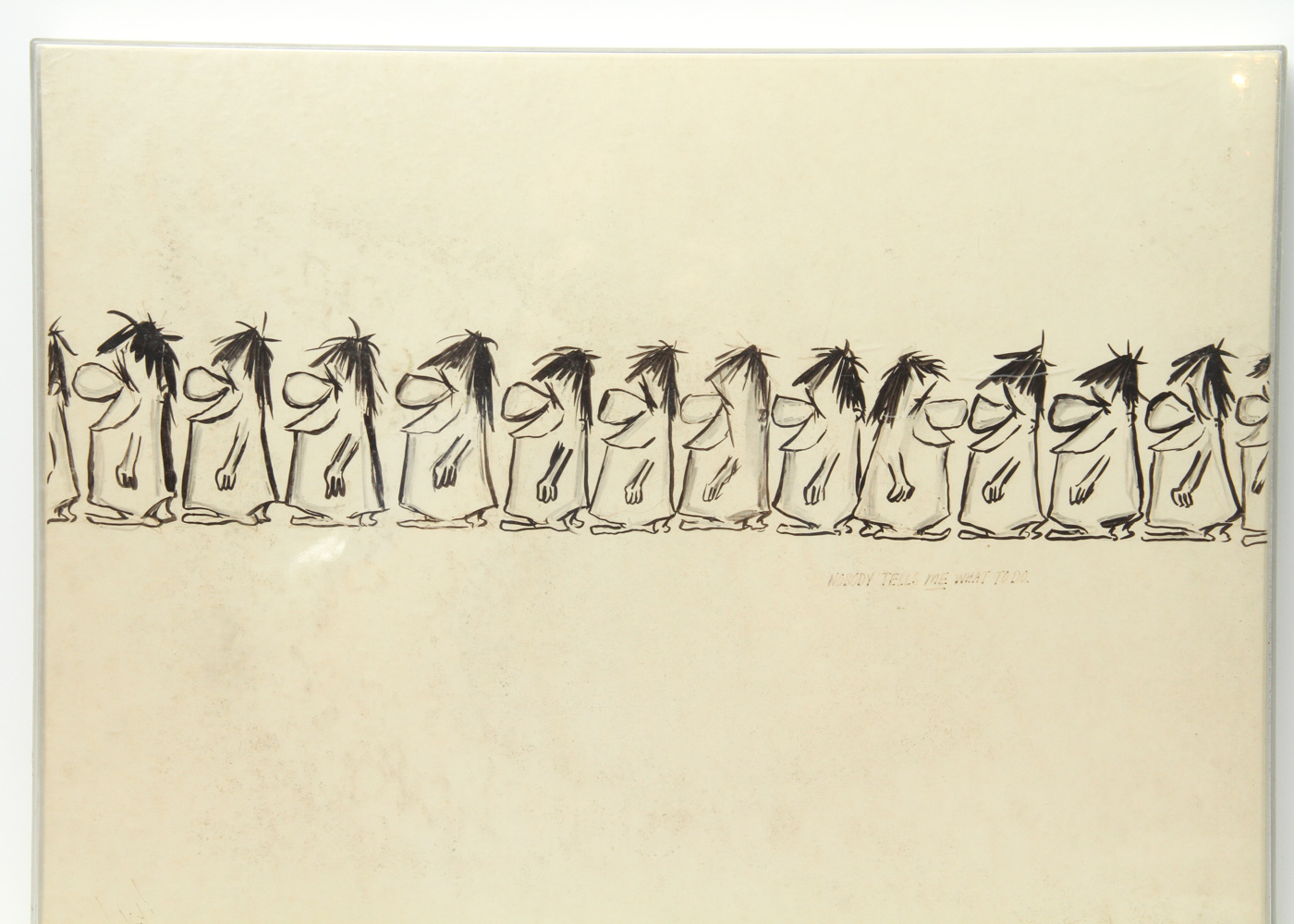 Vintage Cartoon Sketch "Nobody Tells Me What To Do"