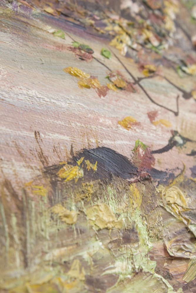 W.J. Blokesch Mid Century Oil Painting on Canvas "Hochmoor Bei Oberstdorf"