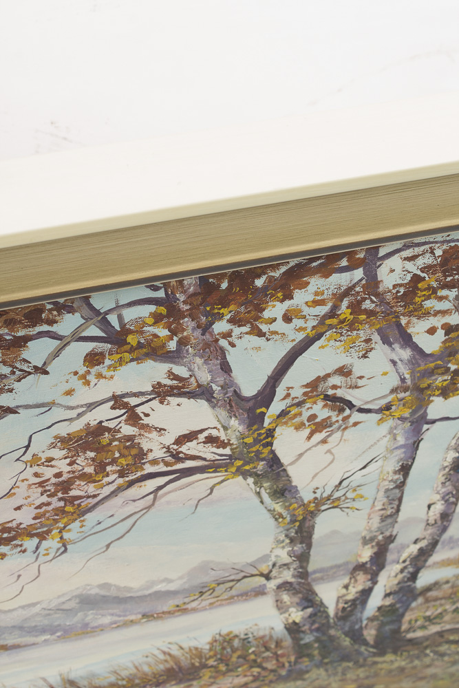 W.J. Blokesch Mid Century Oil Painting on Canvas "Hochmoor Bei Oberstdorf"