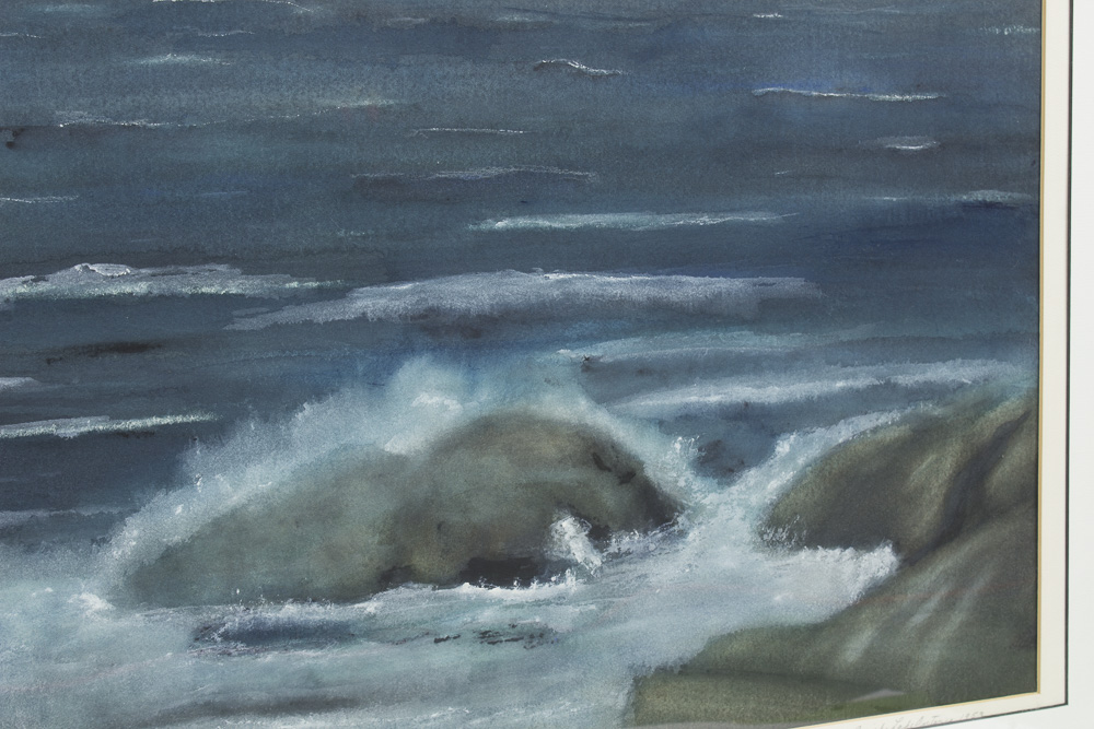 Teveluwe 1955 Watercolor Painting on Paper "Quirke Lake, Ontario 1953"