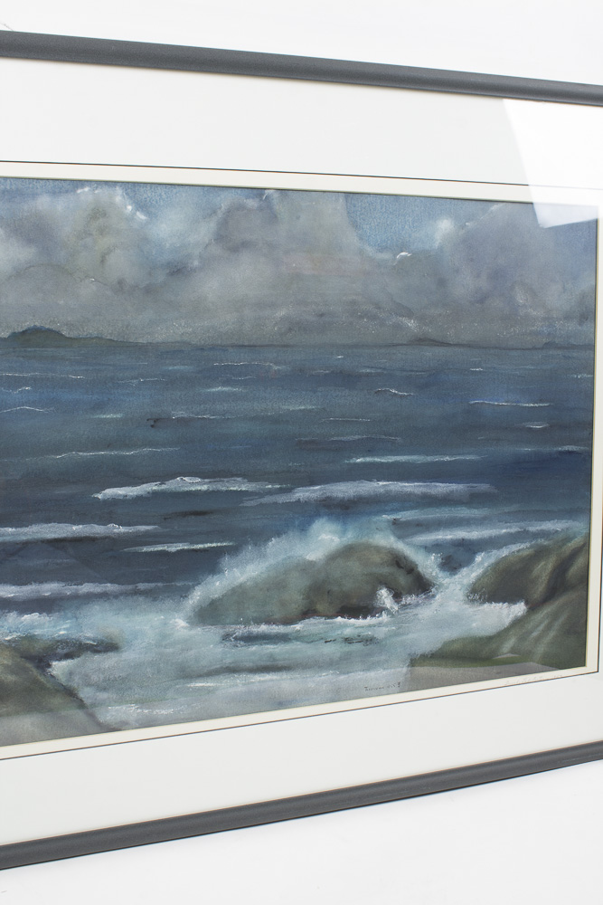 Teveluwe 1955 Watercolor Painting on Paper "Quirke Lake, Ontario 1953"