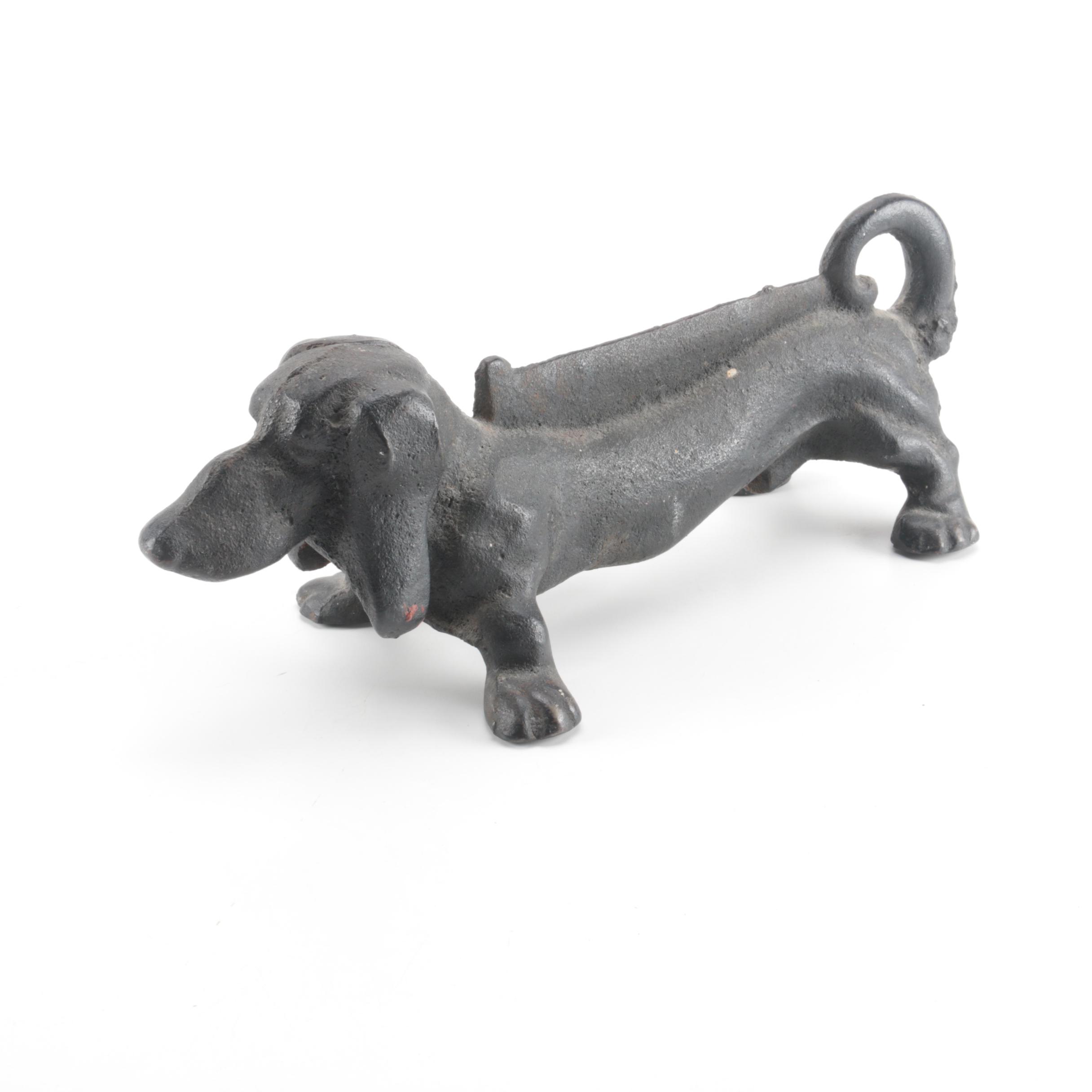 Cast Iron Dachshund Boot Scraper
