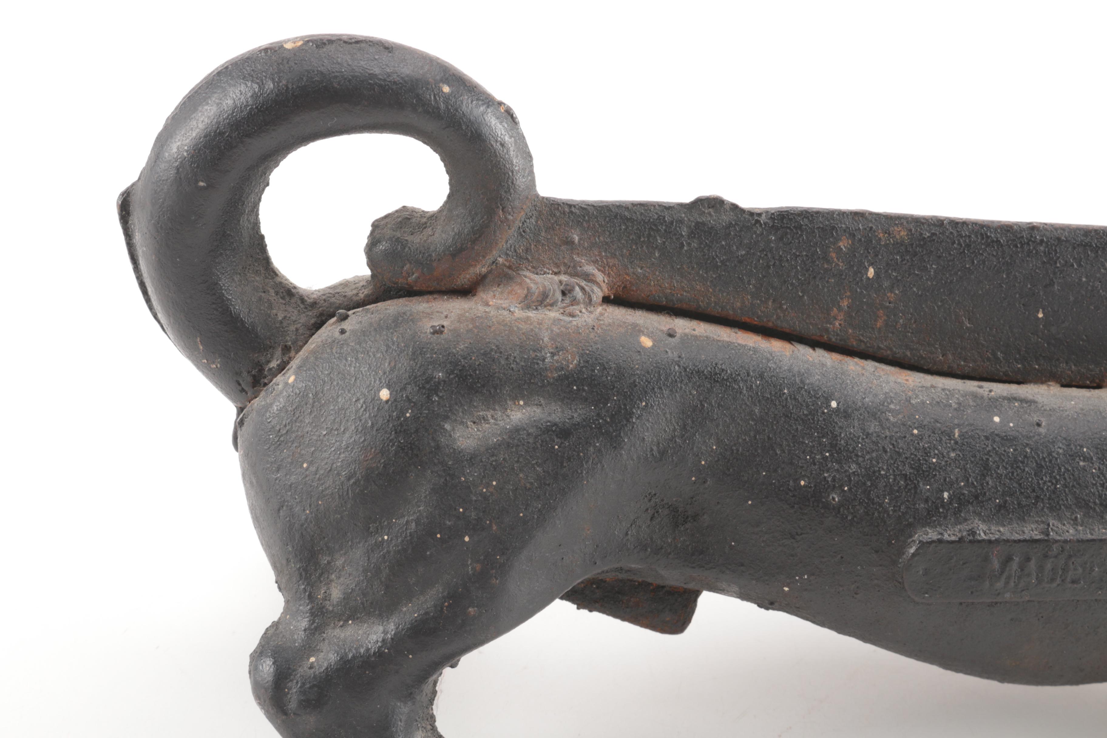 Cast Iron Dachshund Boot Scraper