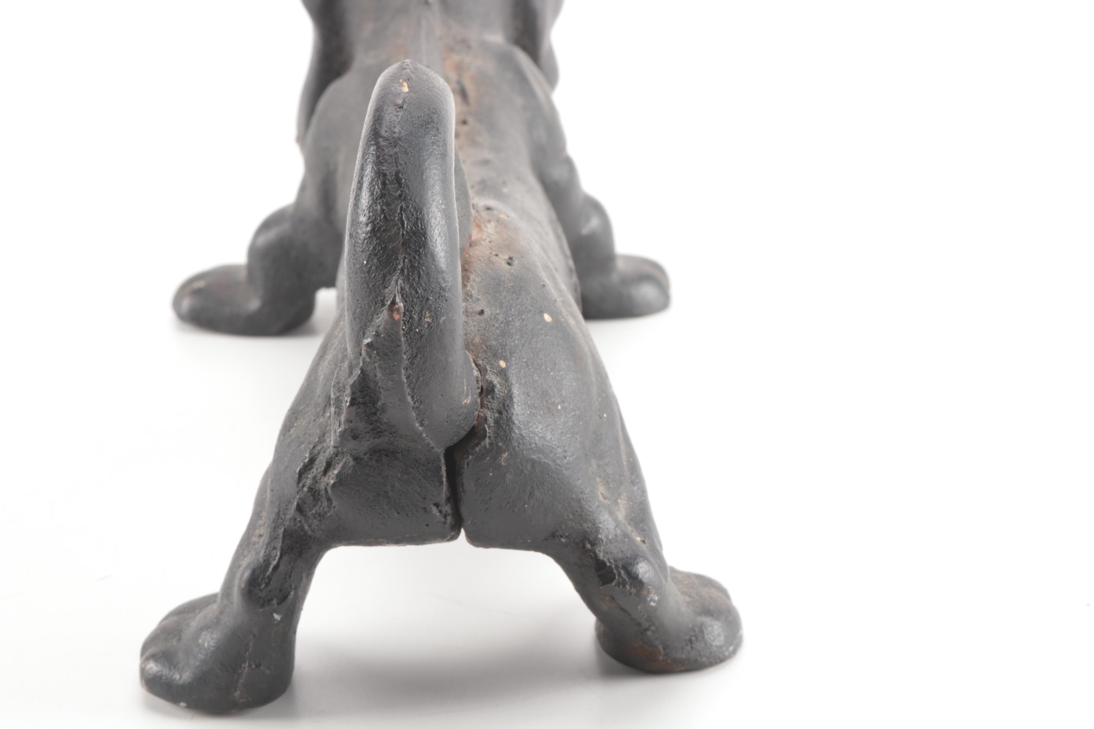 Cast Iron Dachshund Boot Scraper