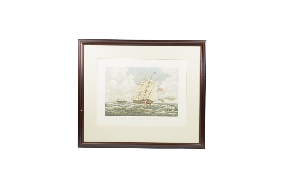 Hand-Colored Aquatint Etching After William John Huggins' "The Wellington"