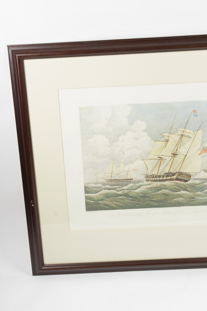 Hand-Colored Aquatint Etching After William John Huggins' "The Wellington"