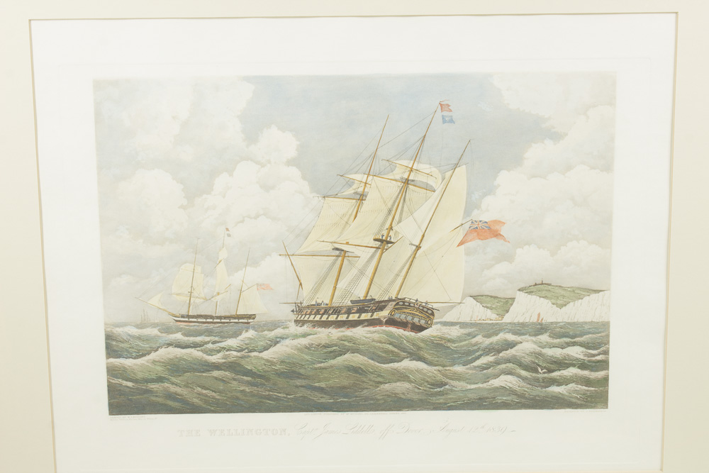 Hand-Colored Aquatint Etching After William John Huggins' "The Wellington"