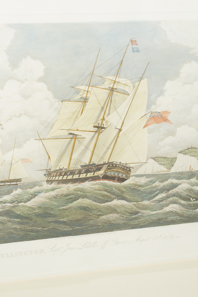 Hand-Colored Aquatint Etching After William John Huggins' "The Wellington"