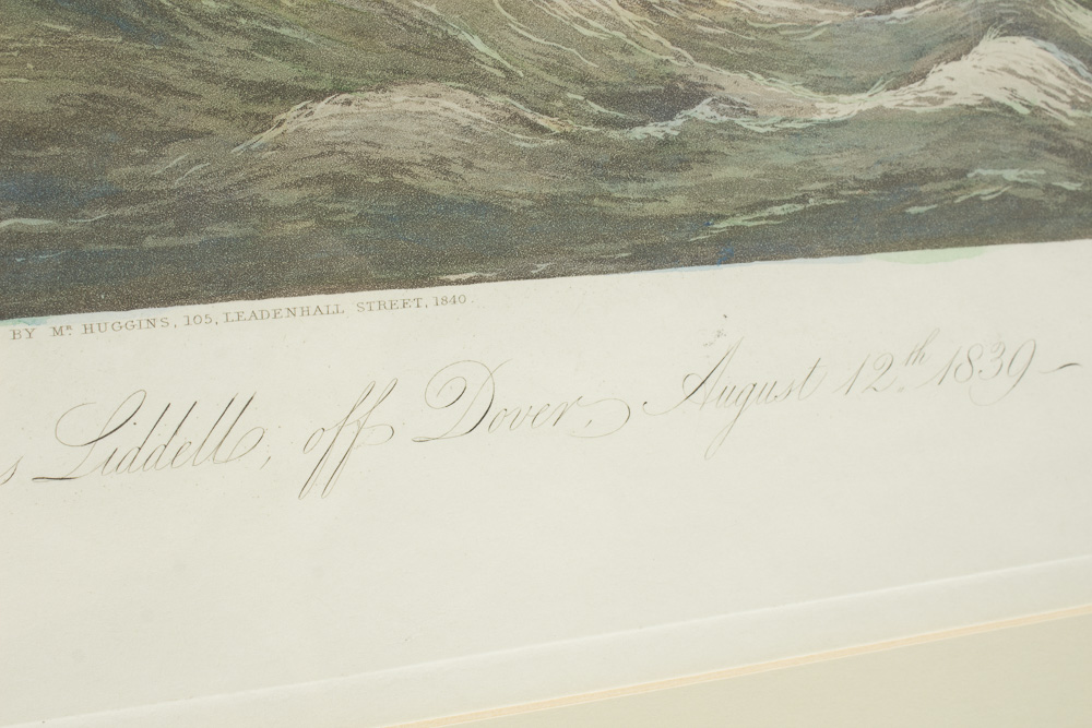 Hand-Colored Aquatint Etching After William John Huggins' "The Wellington"