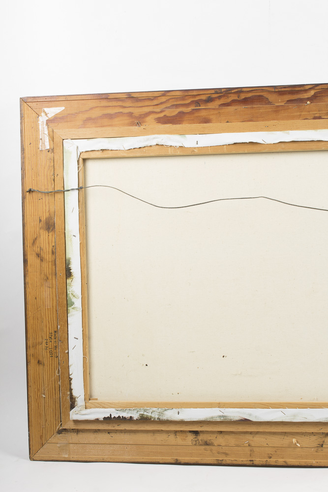 H. Gailey Mid-Century Oil Painting on Canvas of Morning Seascape