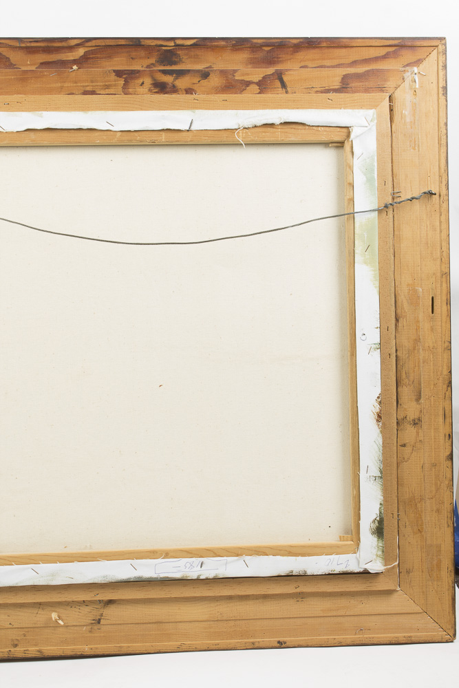 H. Gailey Mid-Century Oil Painting on Canvas of Morning Seascape