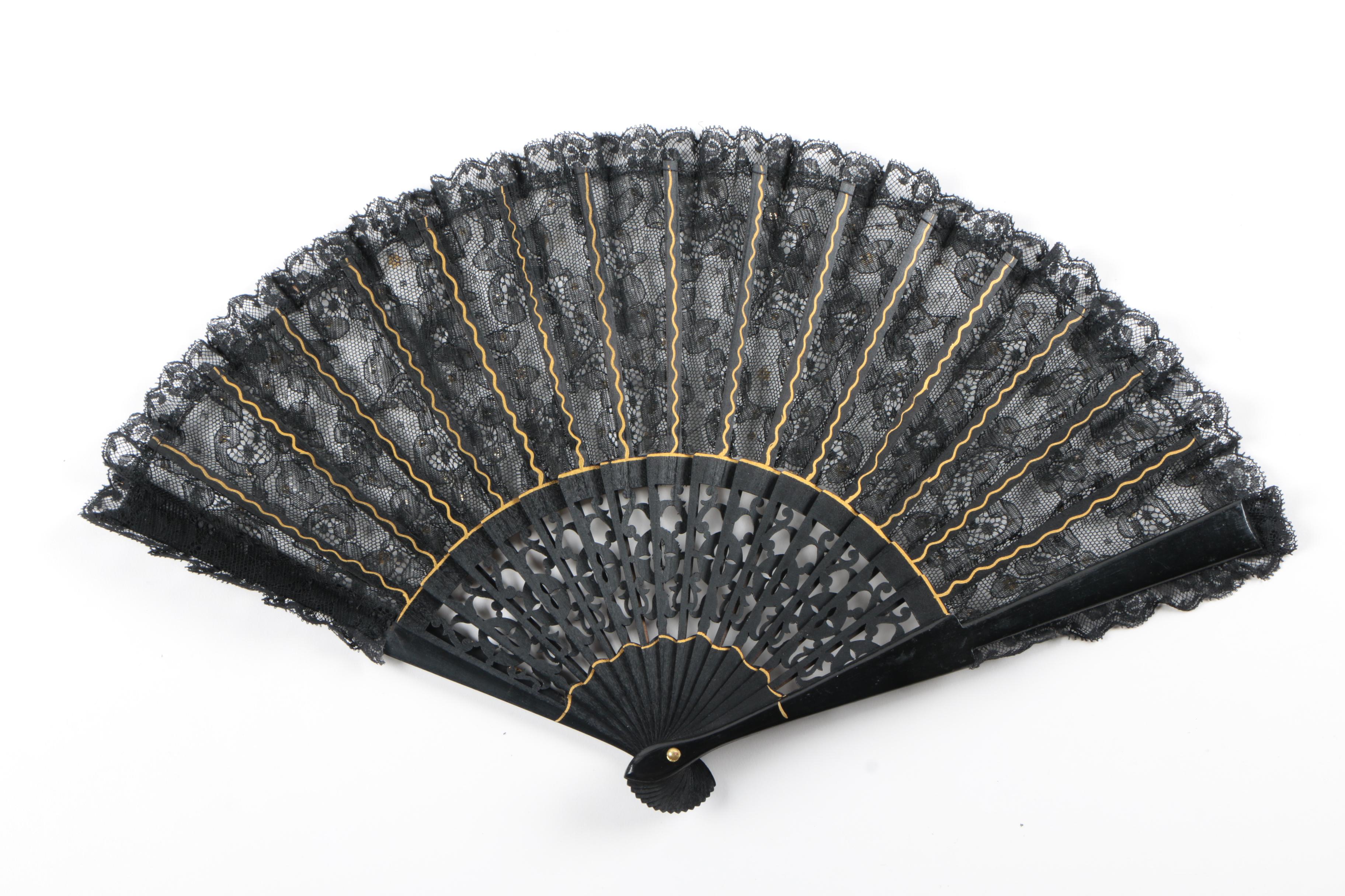 Vintage Wooden Hand Fans