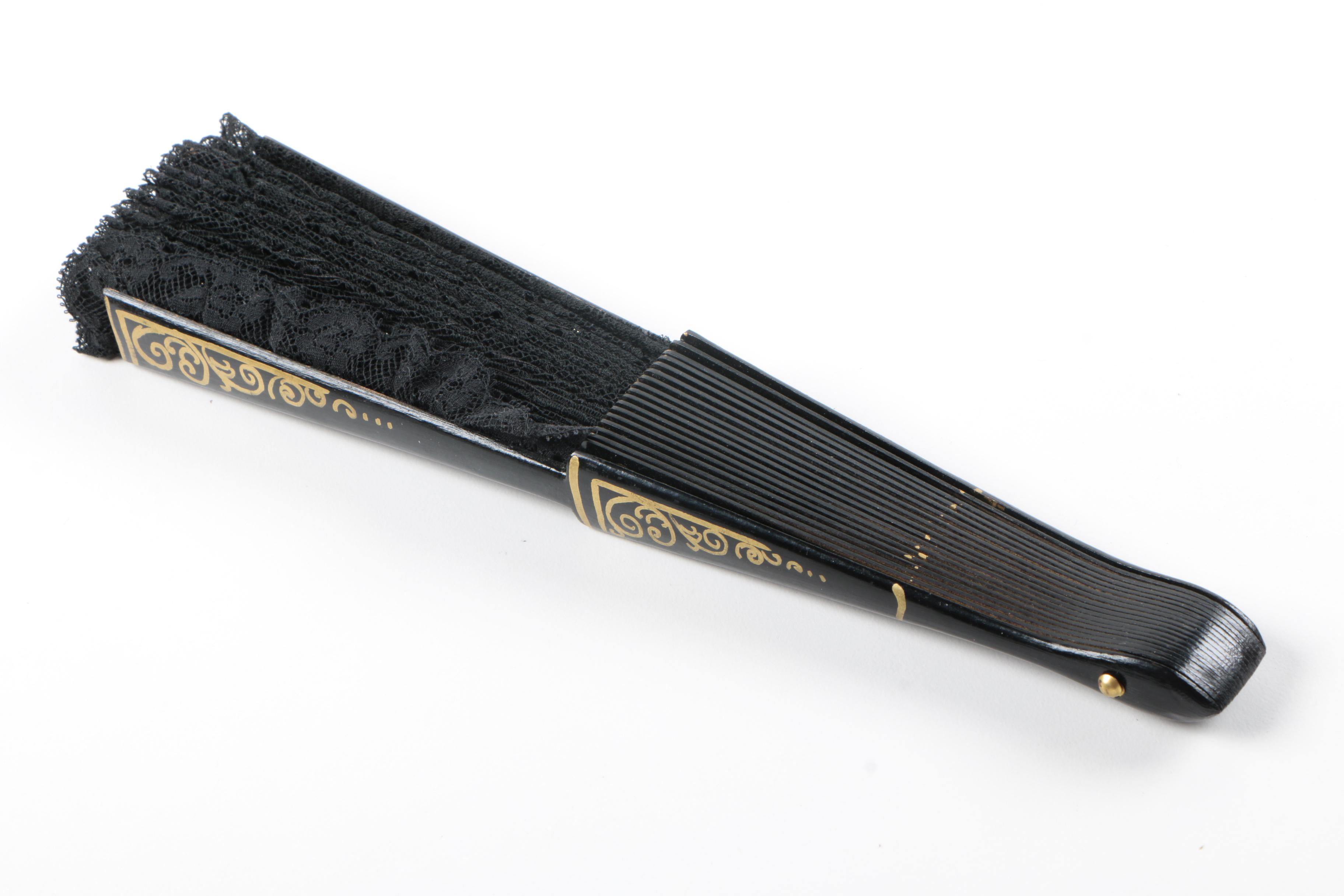 Vintage Wooden Hand Fans