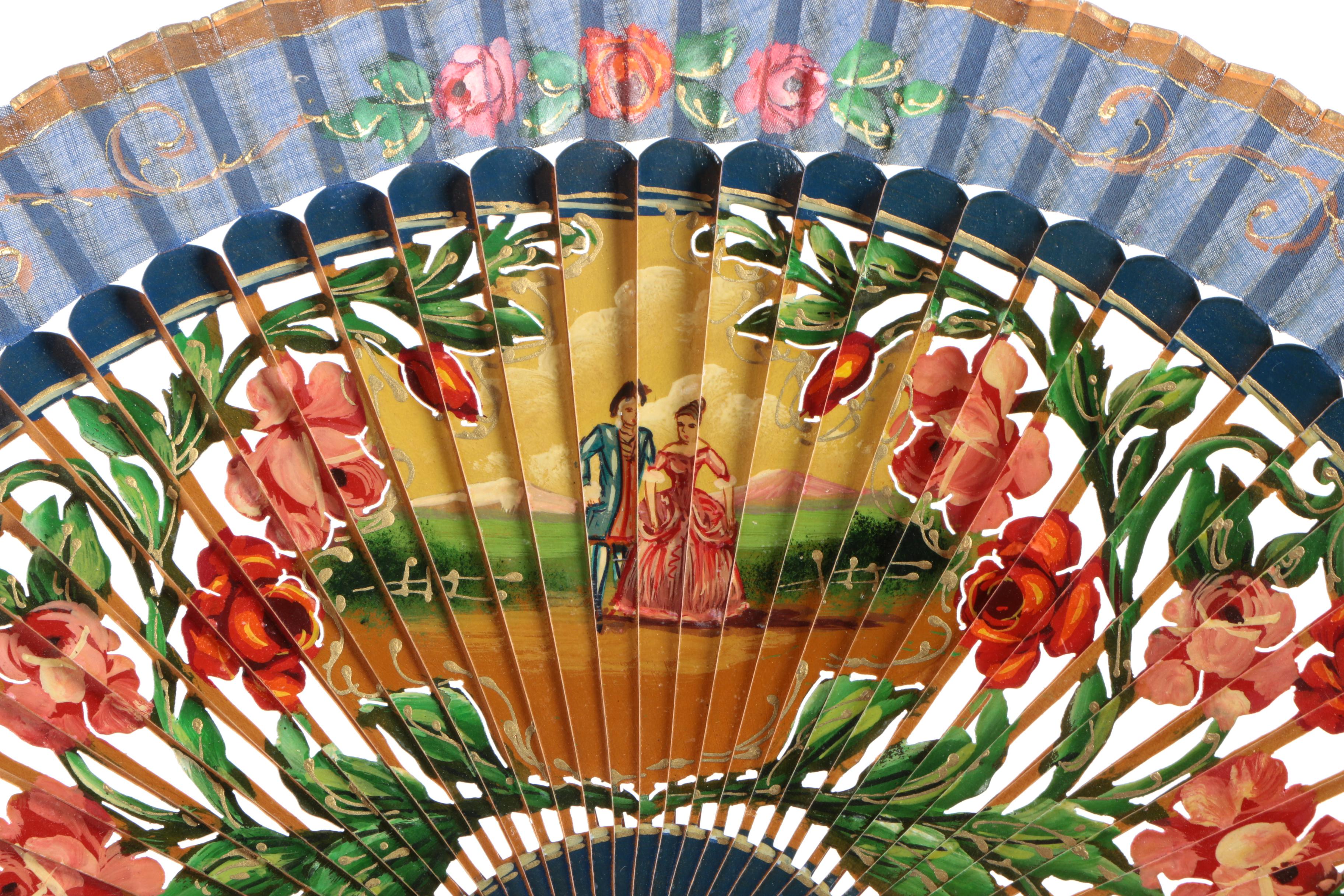 Vintage Wooden Hand Fans