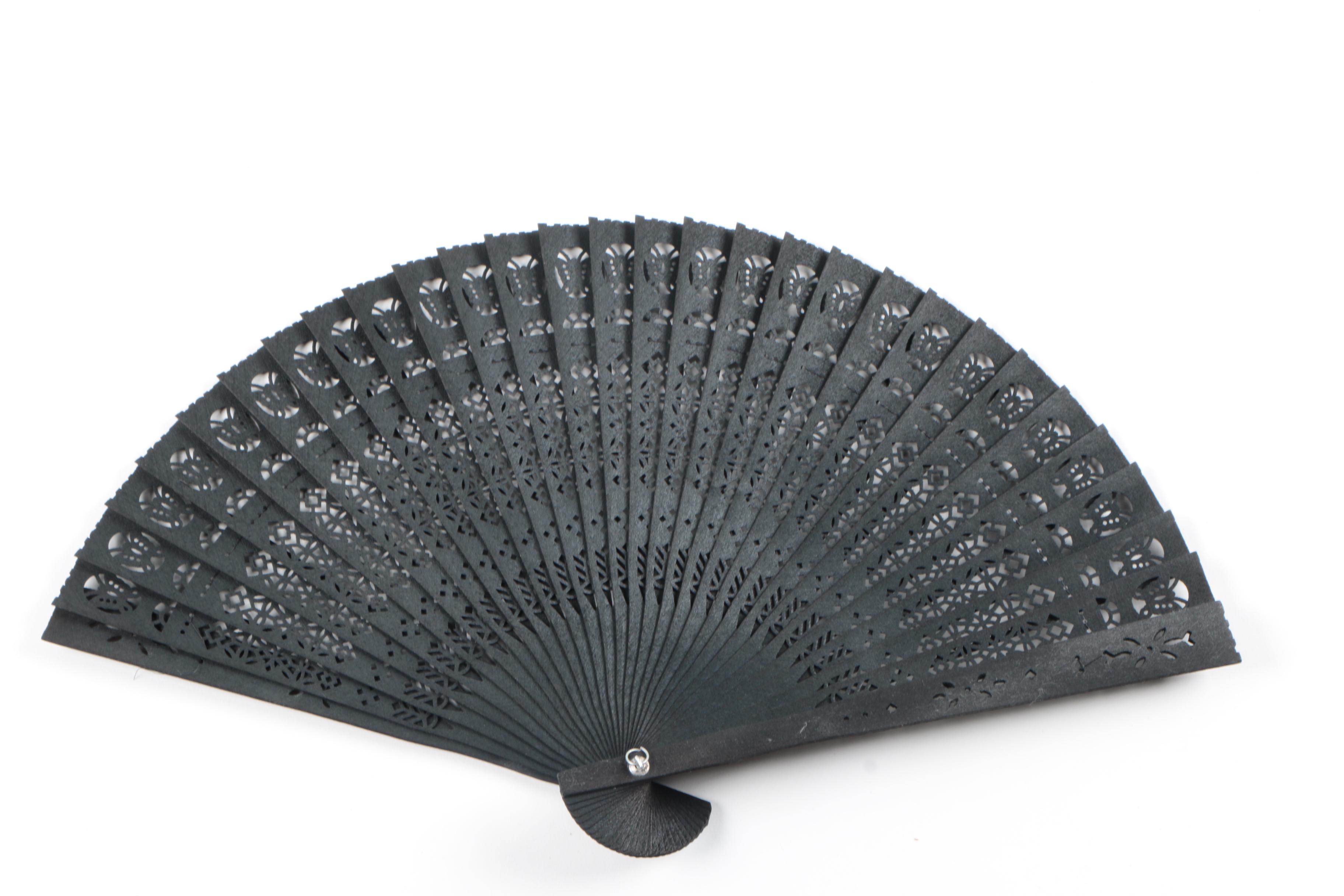 Vintage Wooden Hand Fans