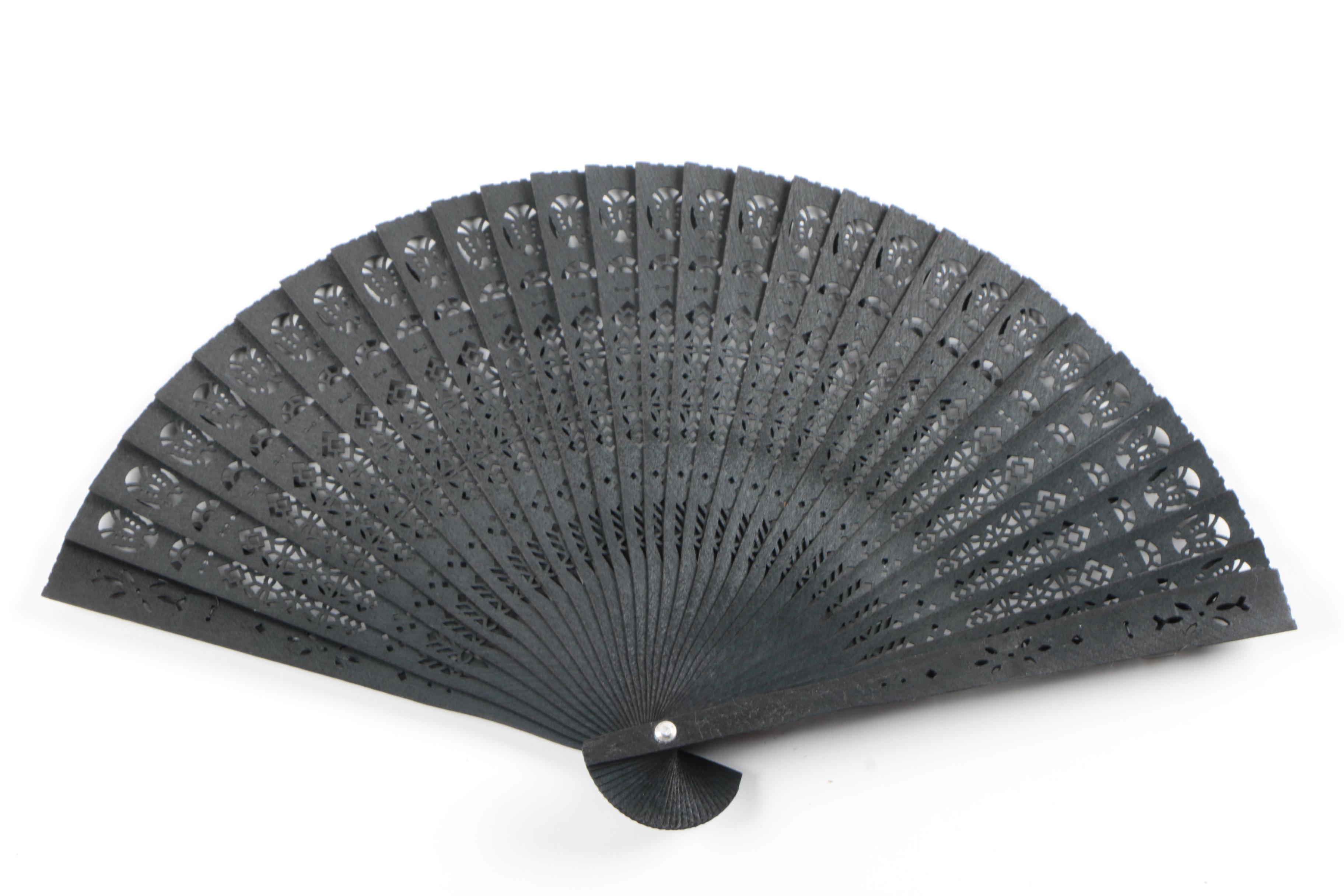 Vintage Wooden Hand Fans