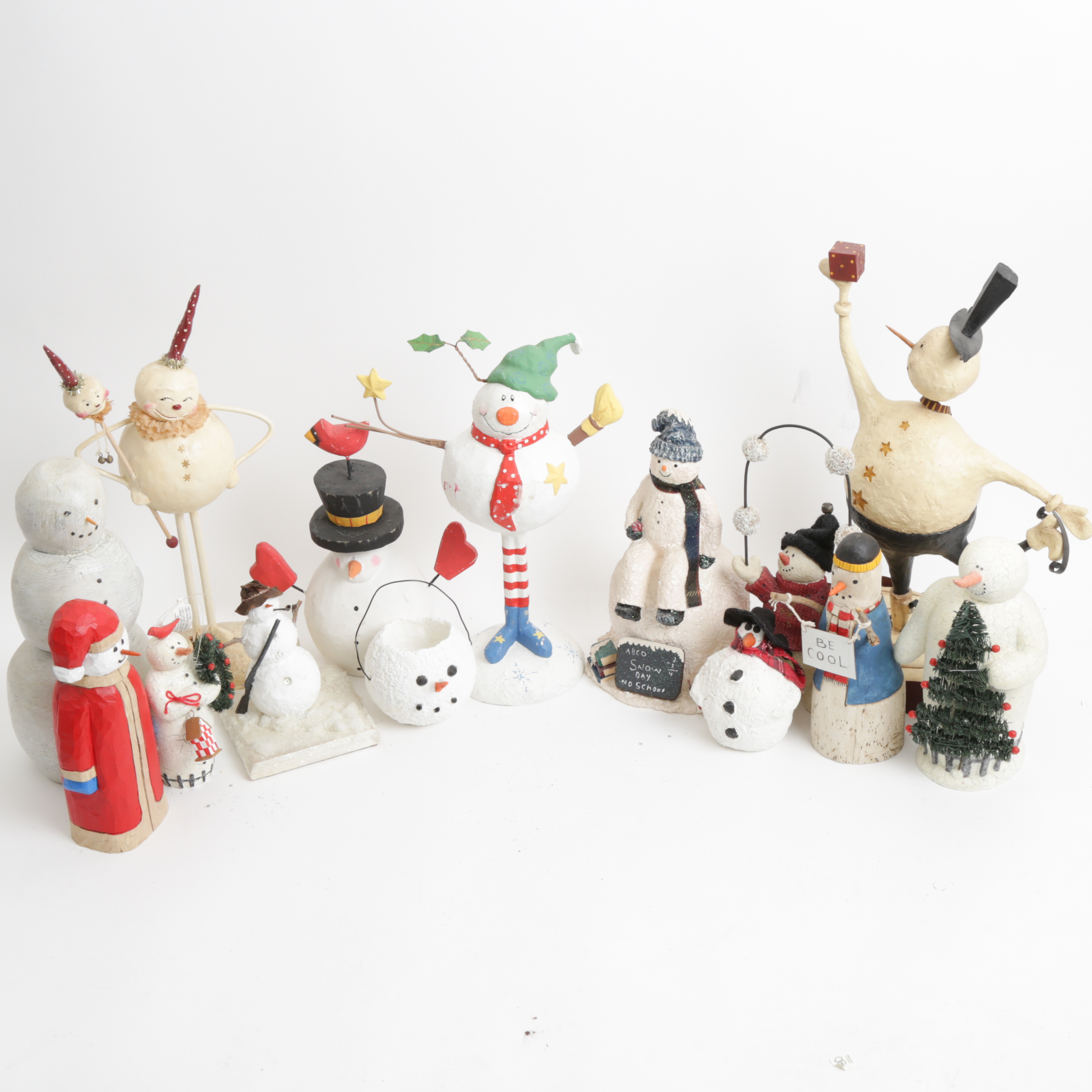 Collection of Snowman Figurines