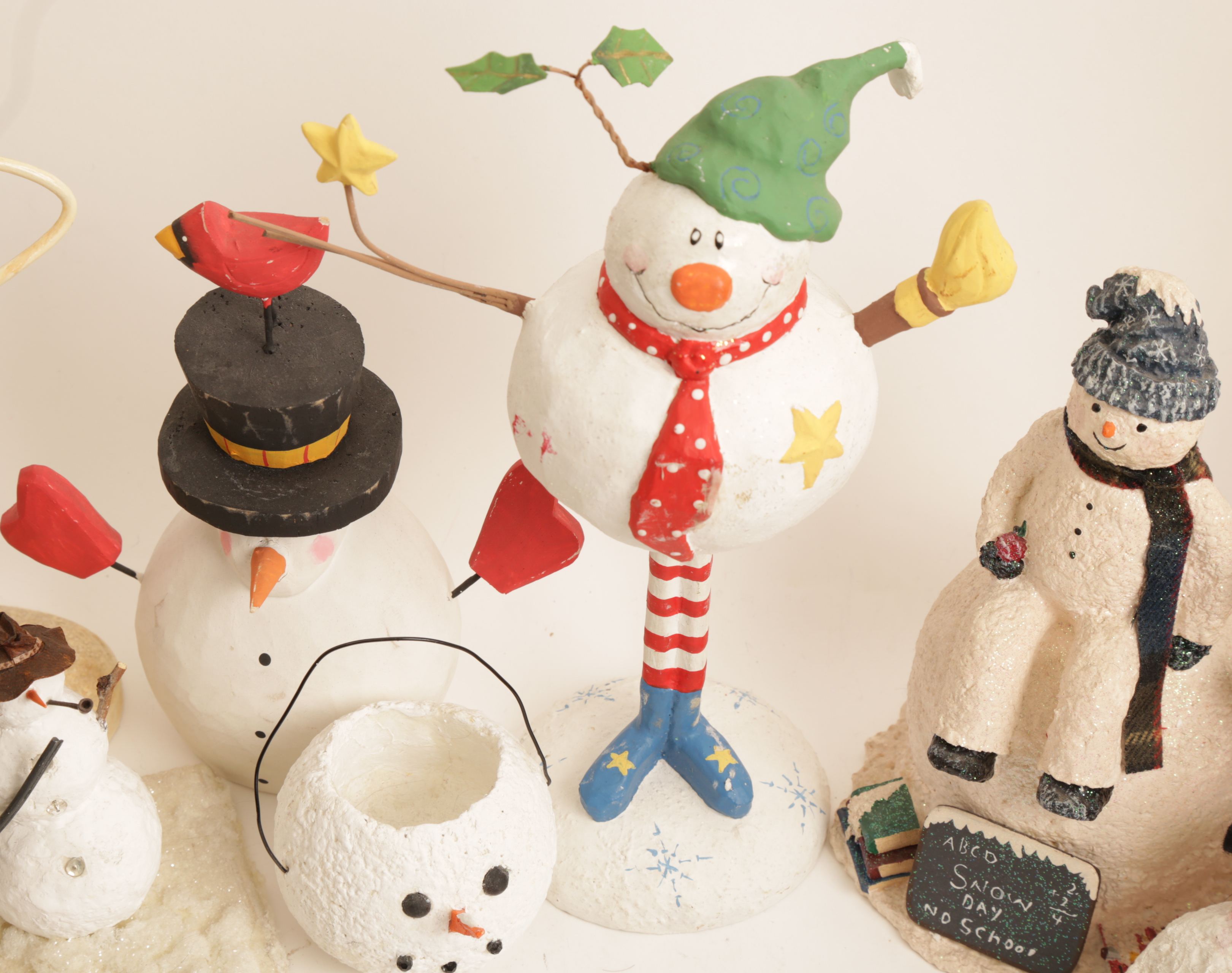 Collection of Snowman Figurines