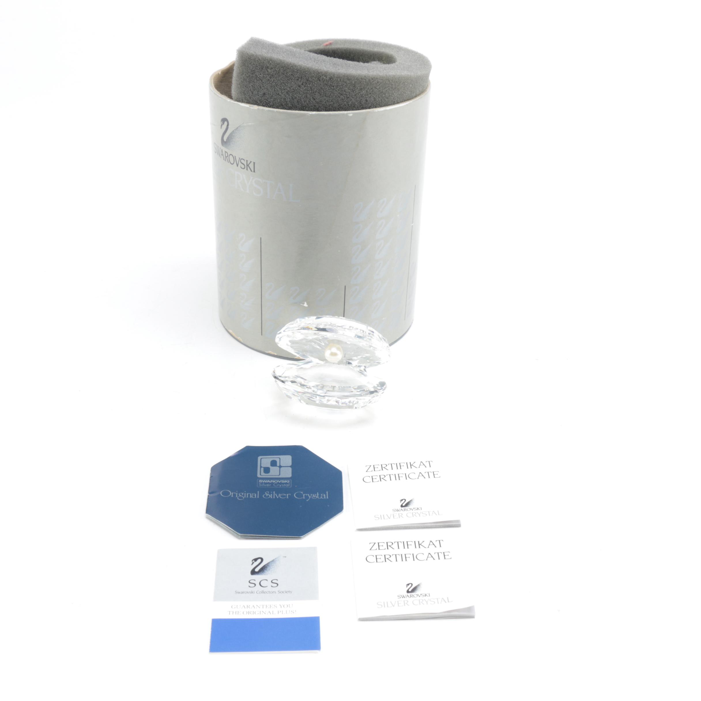 Swarovski Crystal Clam Figurine