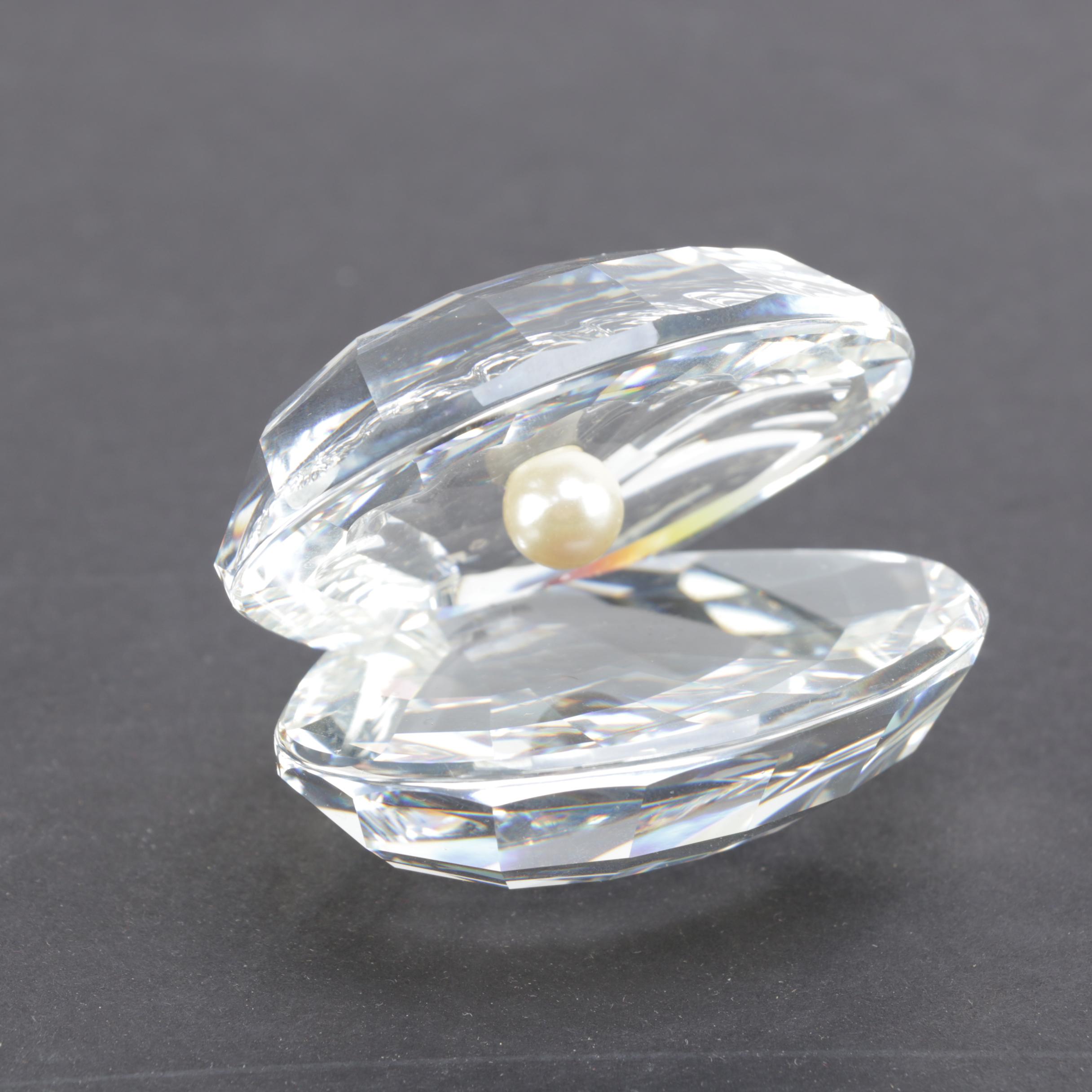 Swarovski Crystal Clam Figurine